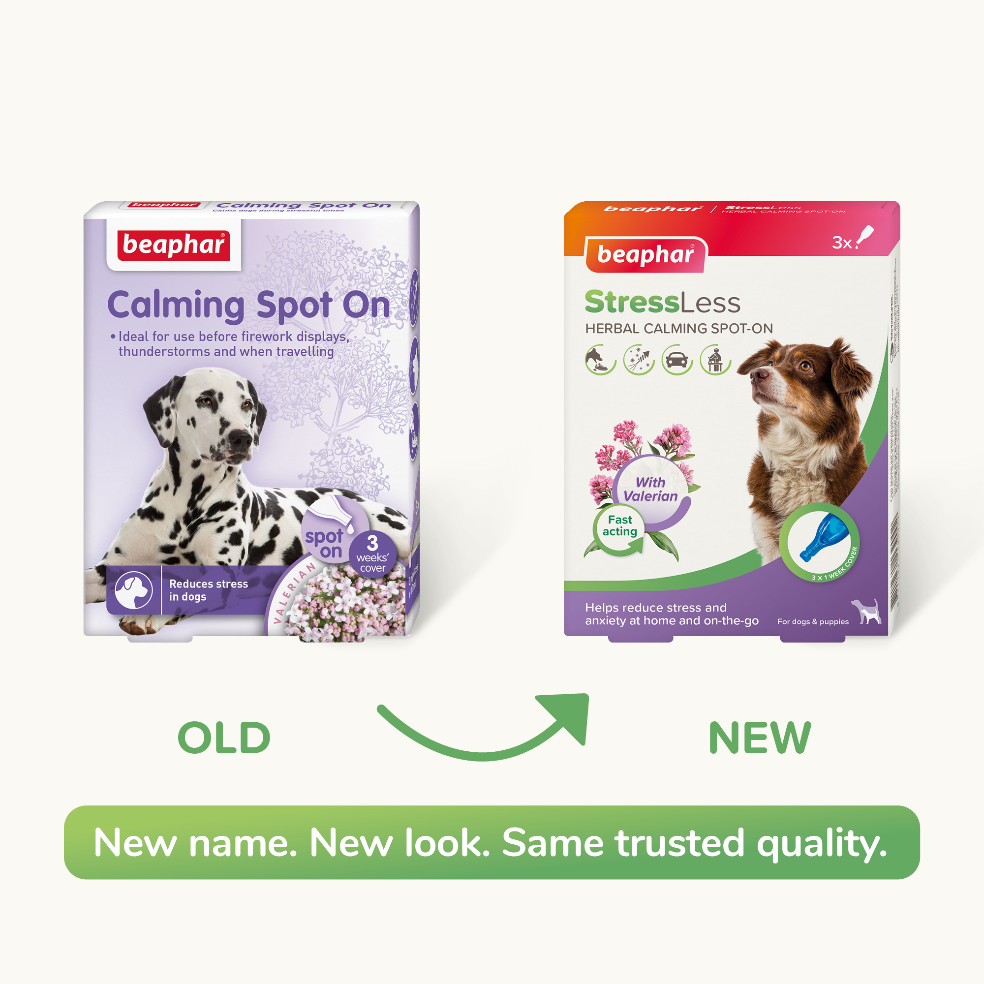 Beaphar StressLess Herbal Calming Spot-On Dog