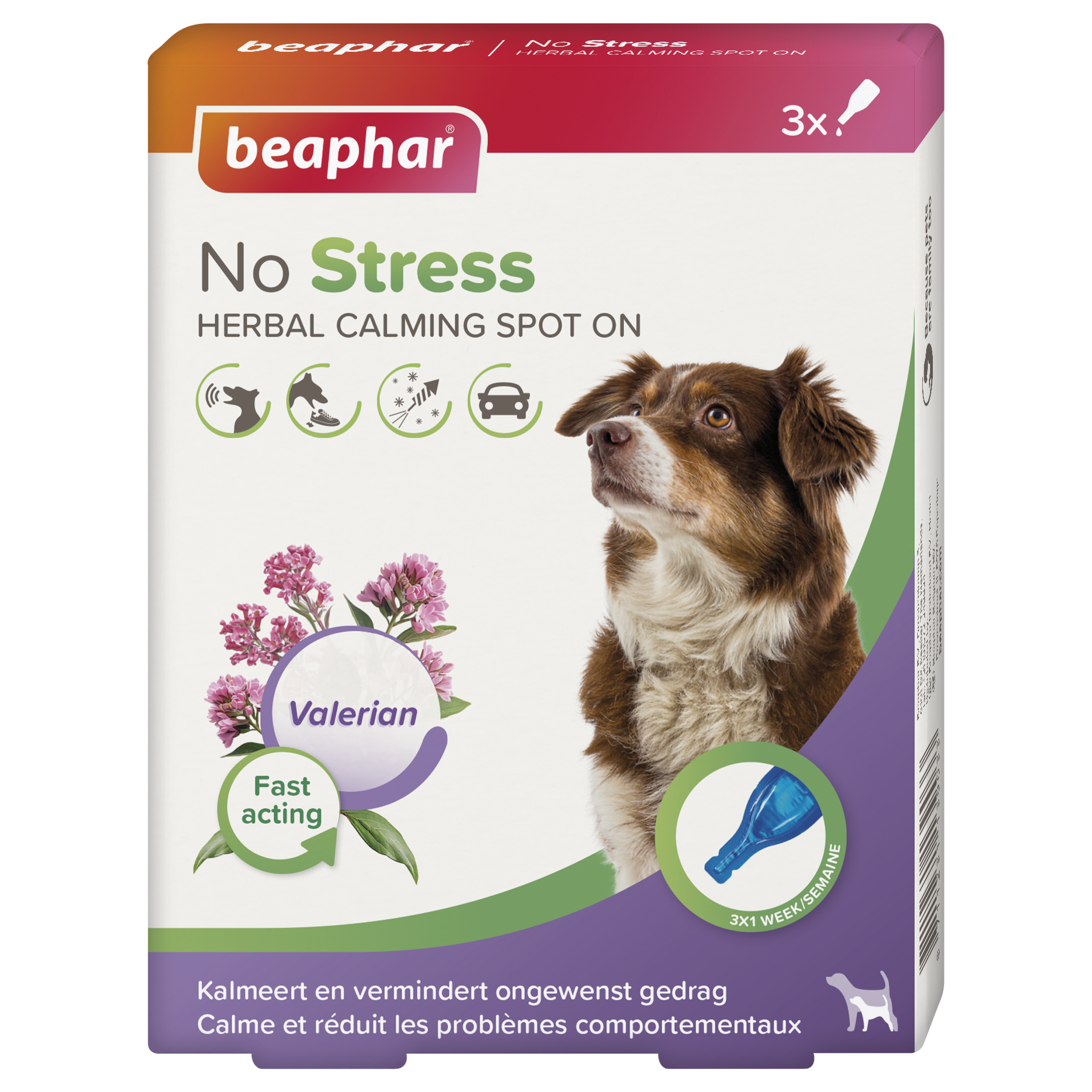 Beaphar No Stress Spot-On hond 3 pipetten