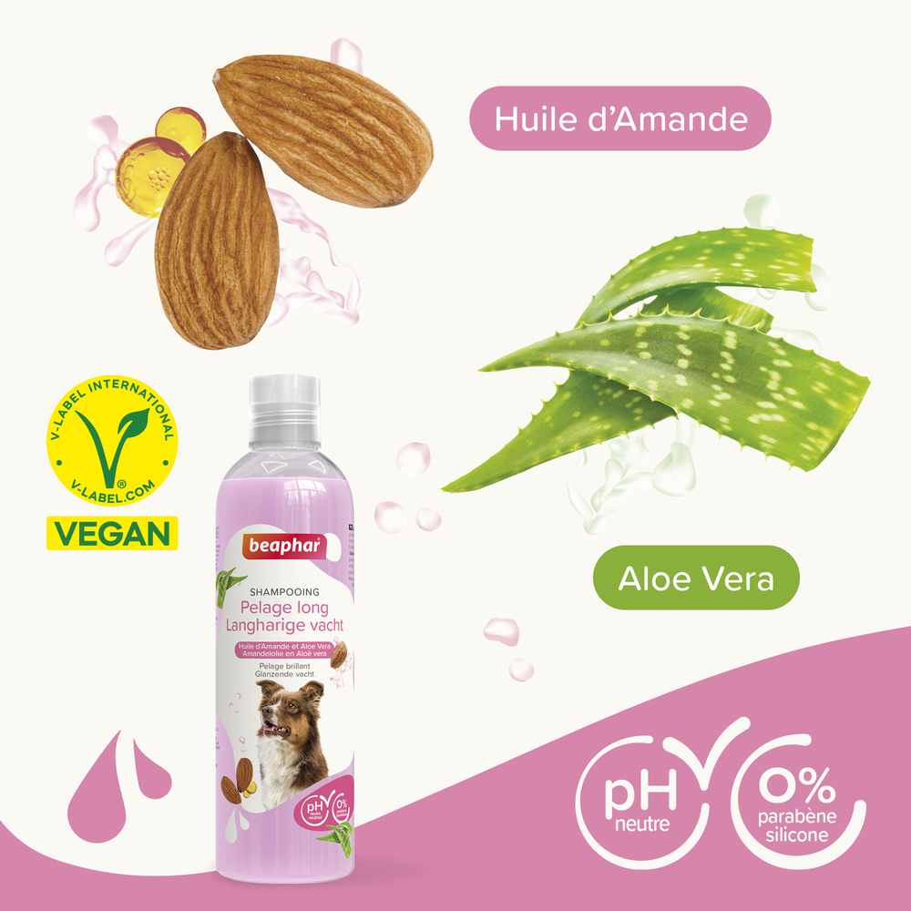 ESSENTIEL - Shampooing pour chien au pelage long - 250 ml