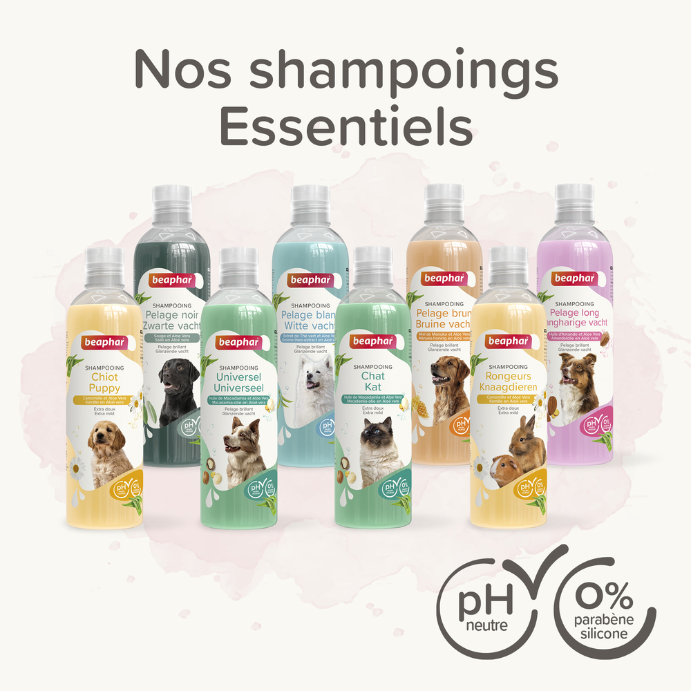 ESSENTIEL - Shampooing pour chien au pelage long - 250 ml