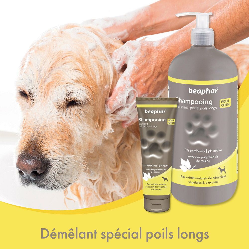 Shampooing premium Empreinte - Démêlant poils longs extraits naturels de céramides végétales & d’avoine - 750 ml