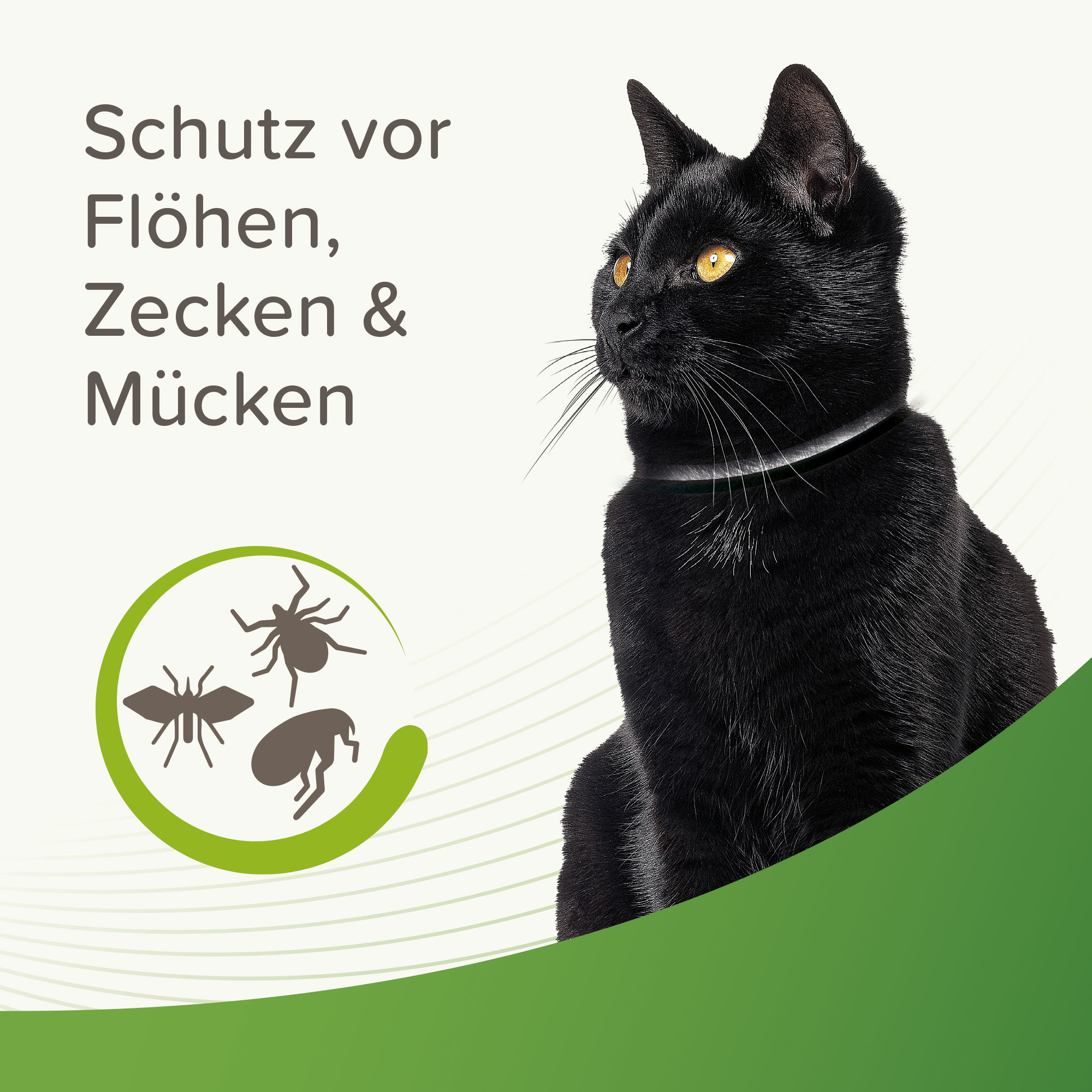 Beaphar Zecken- und Flohschutz Halsband reflektierend, 35cm