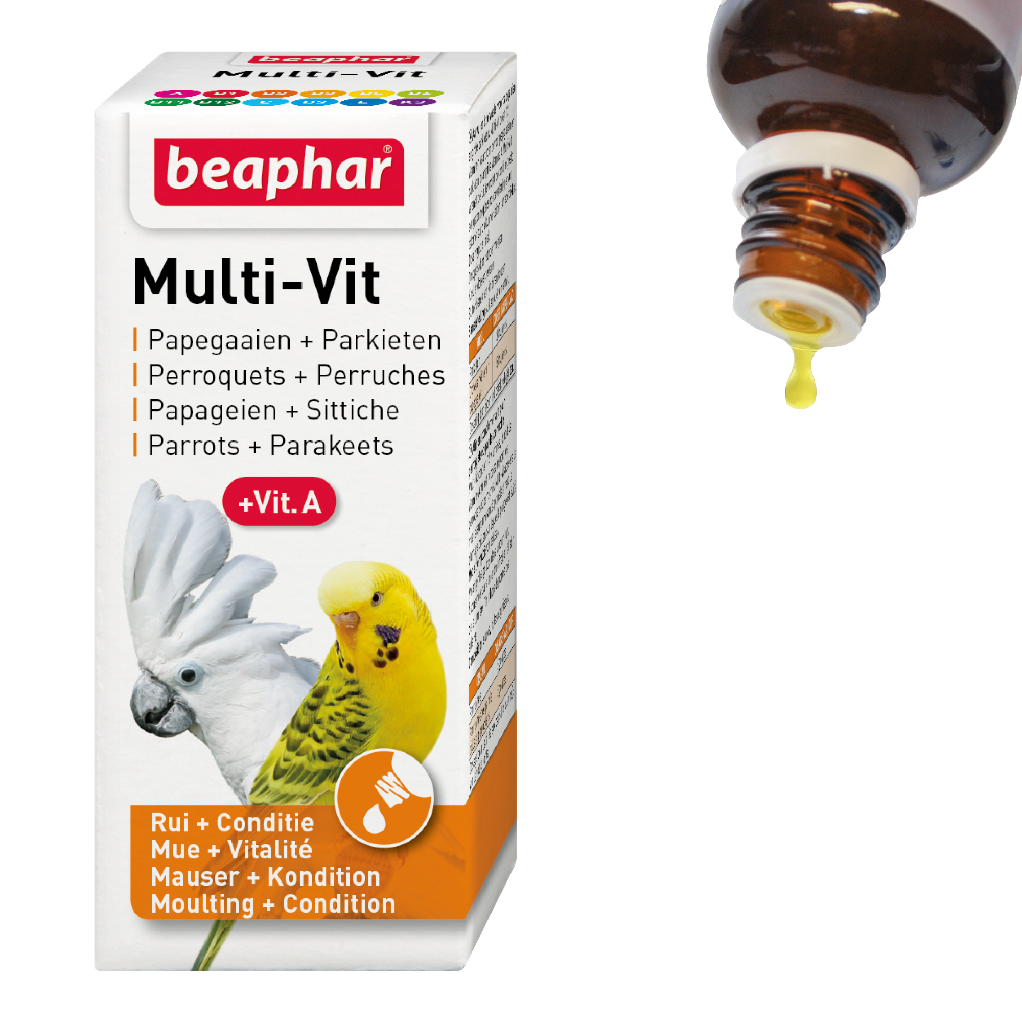 Beaphar Multi-Vit for Parrots and Parakeets, 20ml