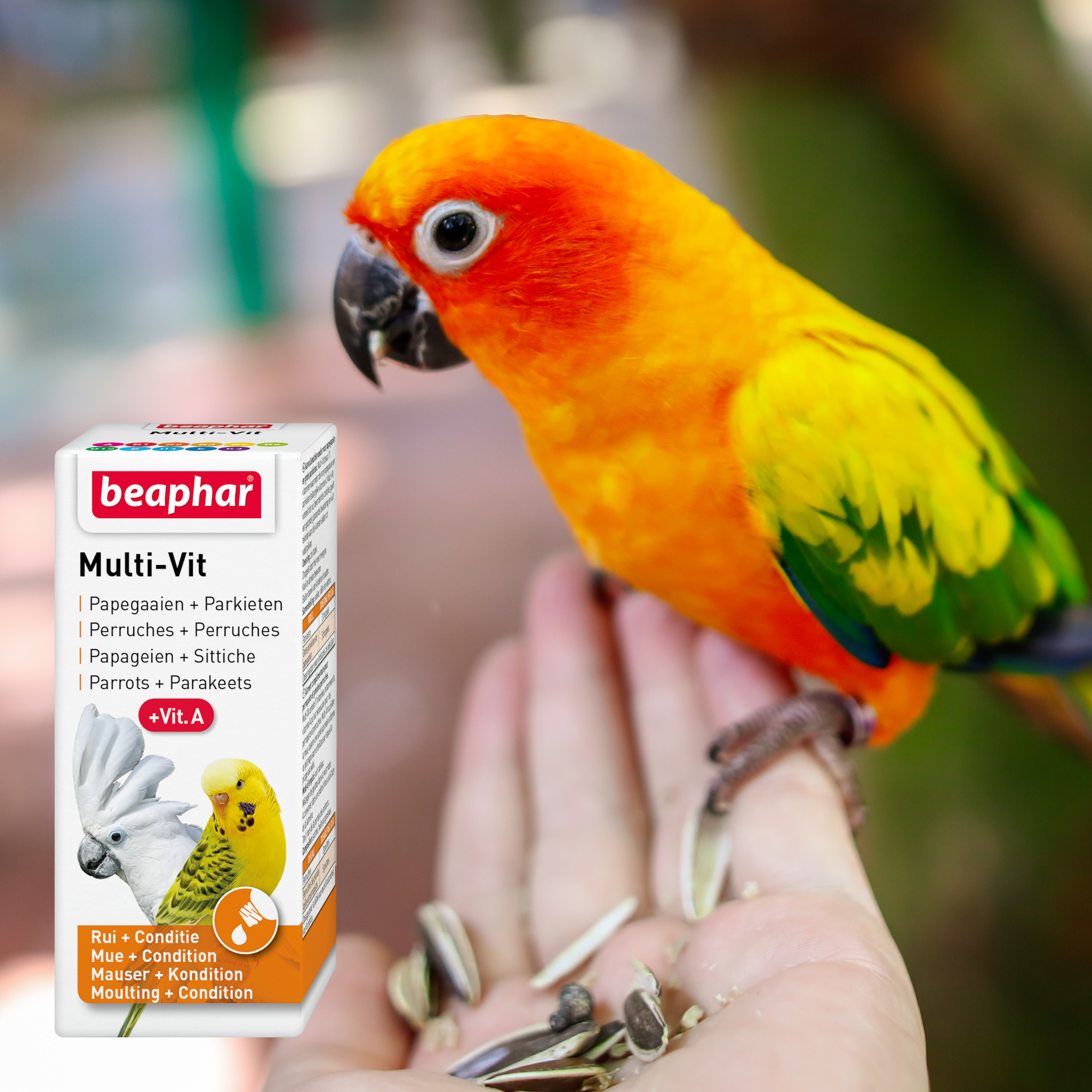 Beaphar Multi-Vit for Parrots and Parakeets, 20ml