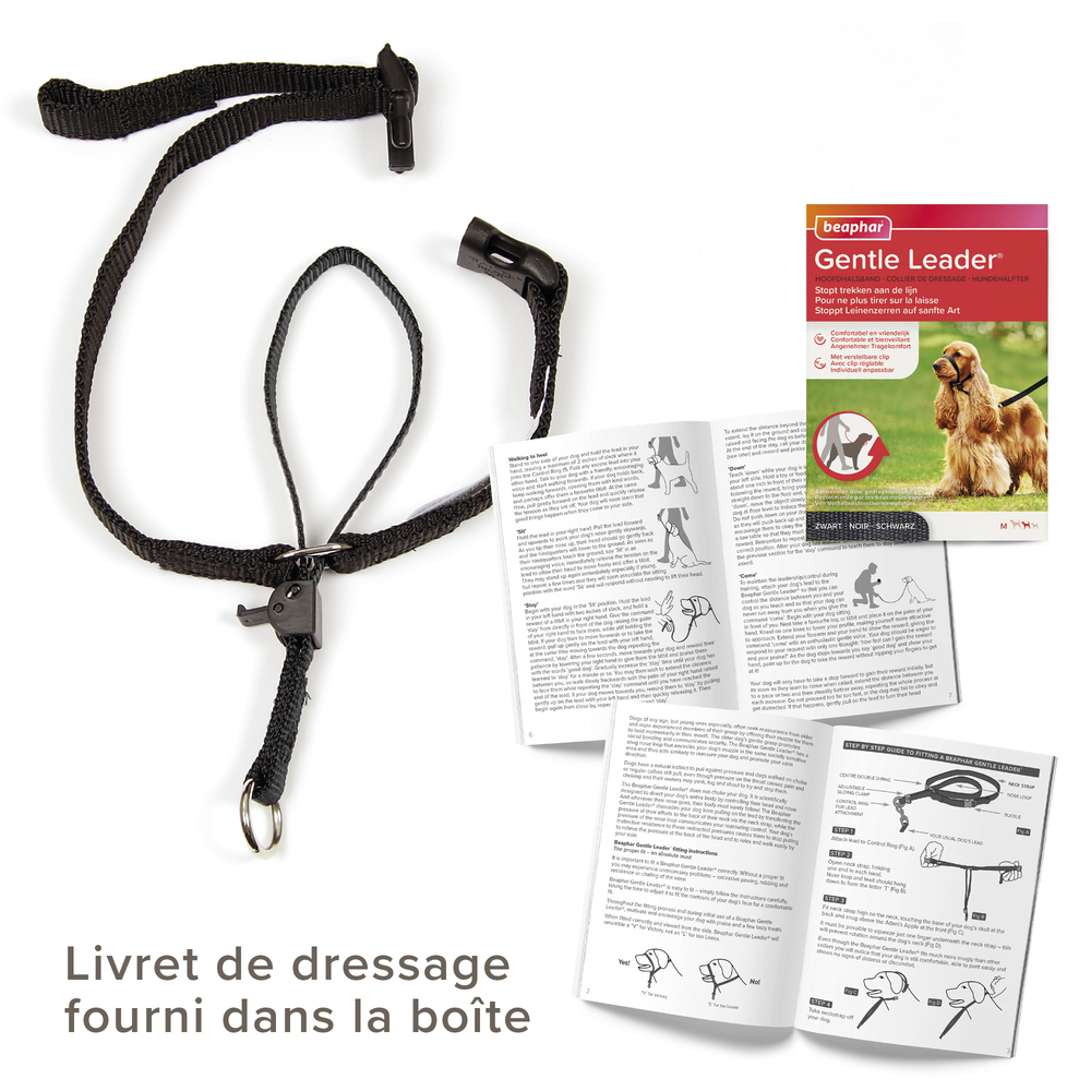 Gentle Leader, collier de dressage pour chien (M)