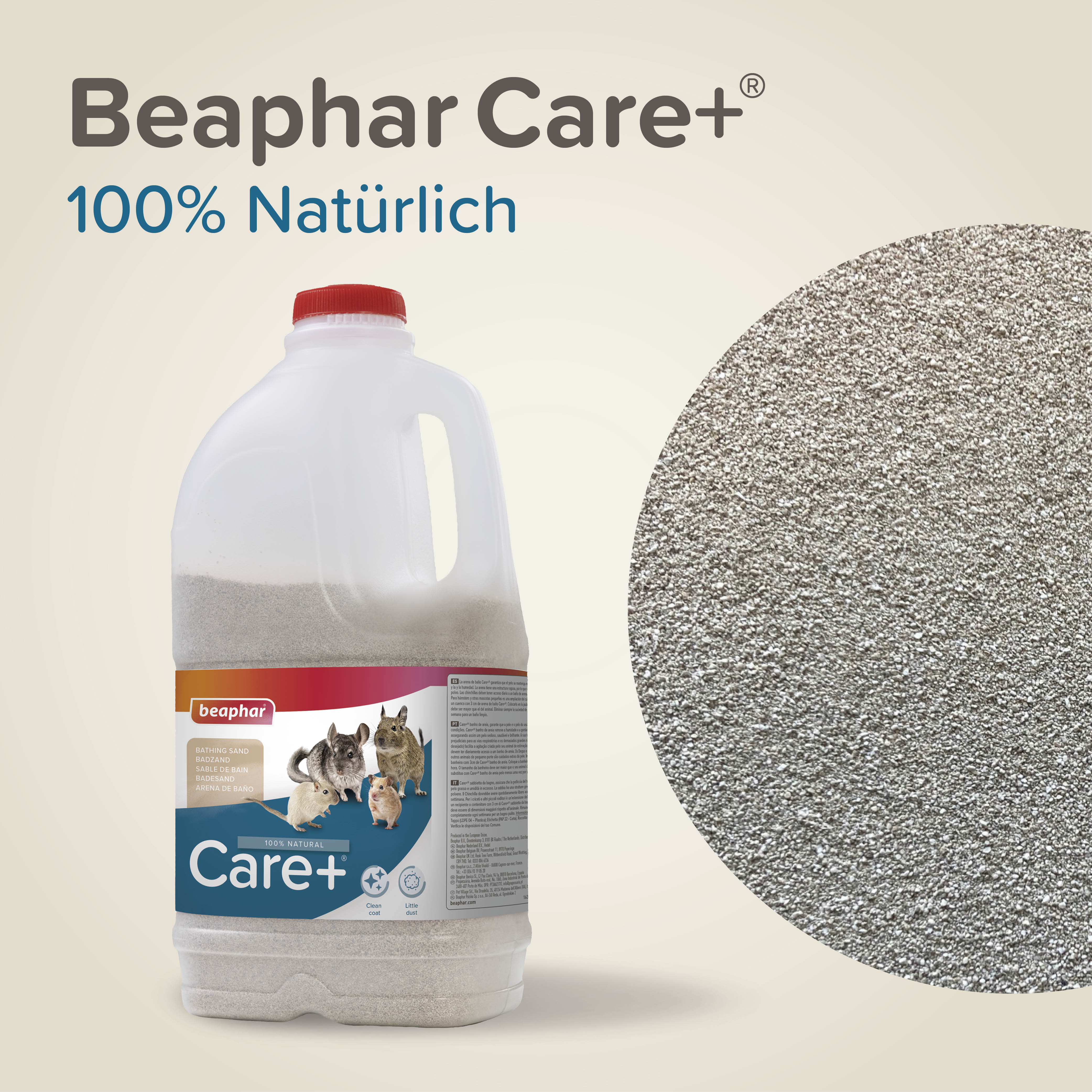 Beaphar Care+ Badesand, 1,3 kg