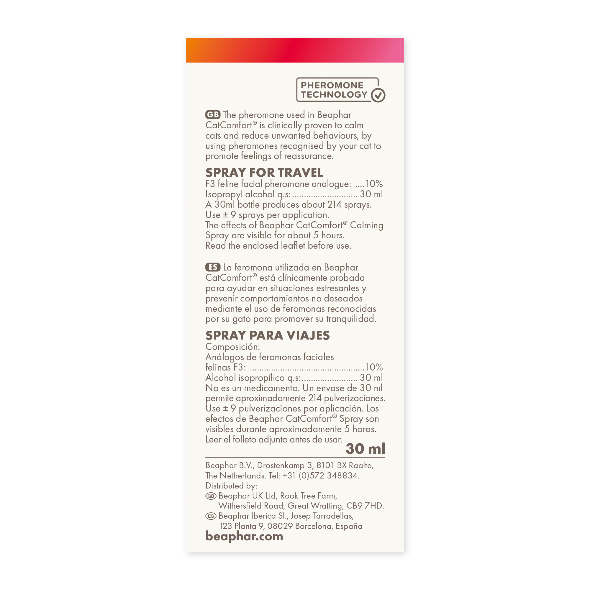 Beaphar CatComfort® Calming Spray