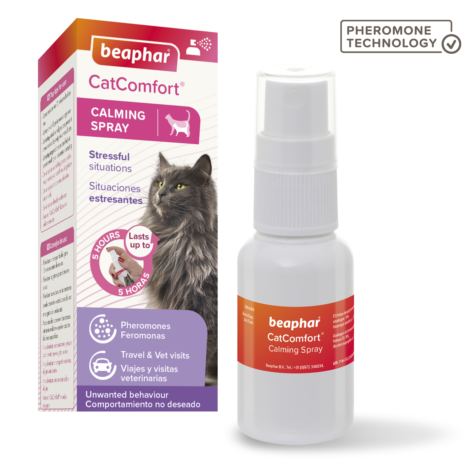 Beaphar CatComfort® Pheromone Calming Spray for Cats, 30ml