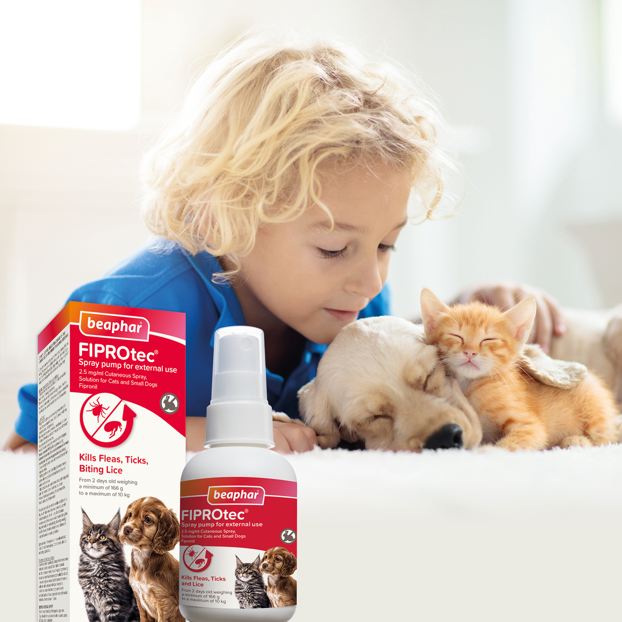 Beaphar FIPROtec® Flea & Tick Spray for Cats & Dogs – 100ml
