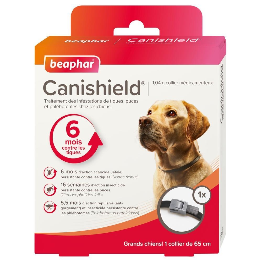 Canishield 1,04 g collier médicamenteux pour grands chiens x1