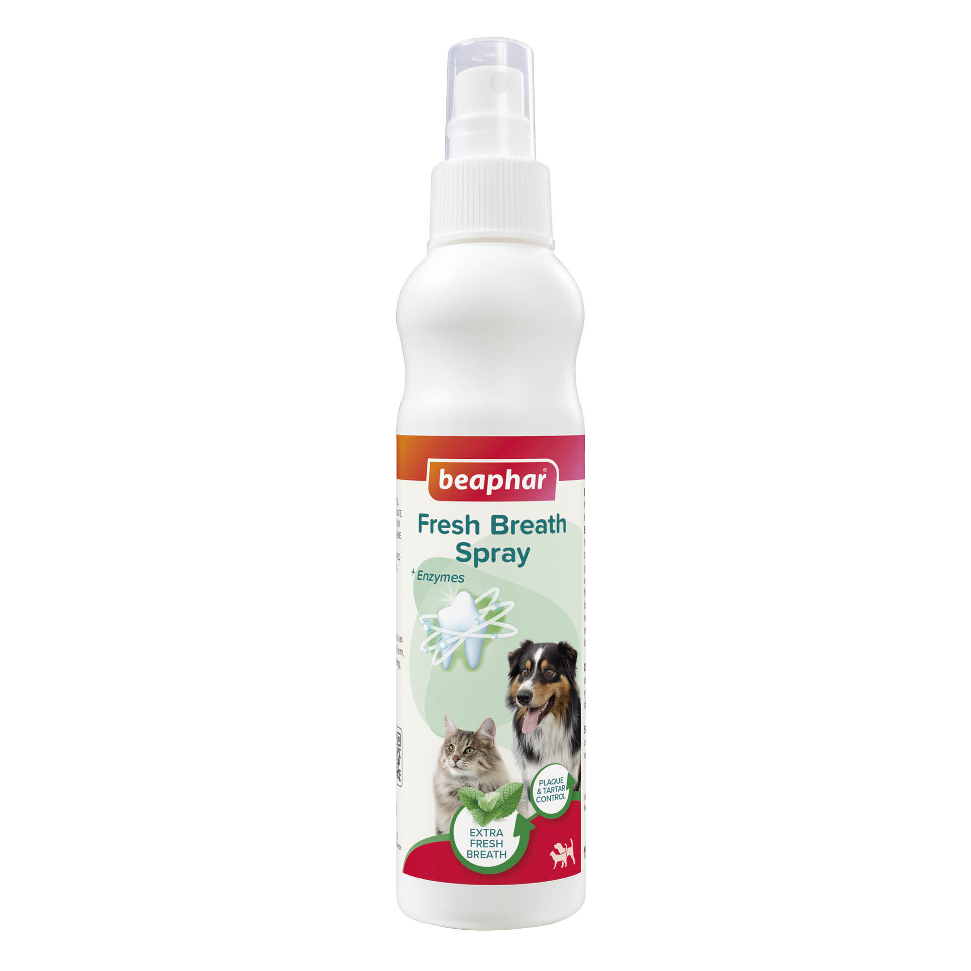Beaphar Fresh Breath Anti-Plaque Mouth Spray for Dogs and Cats, 150ml