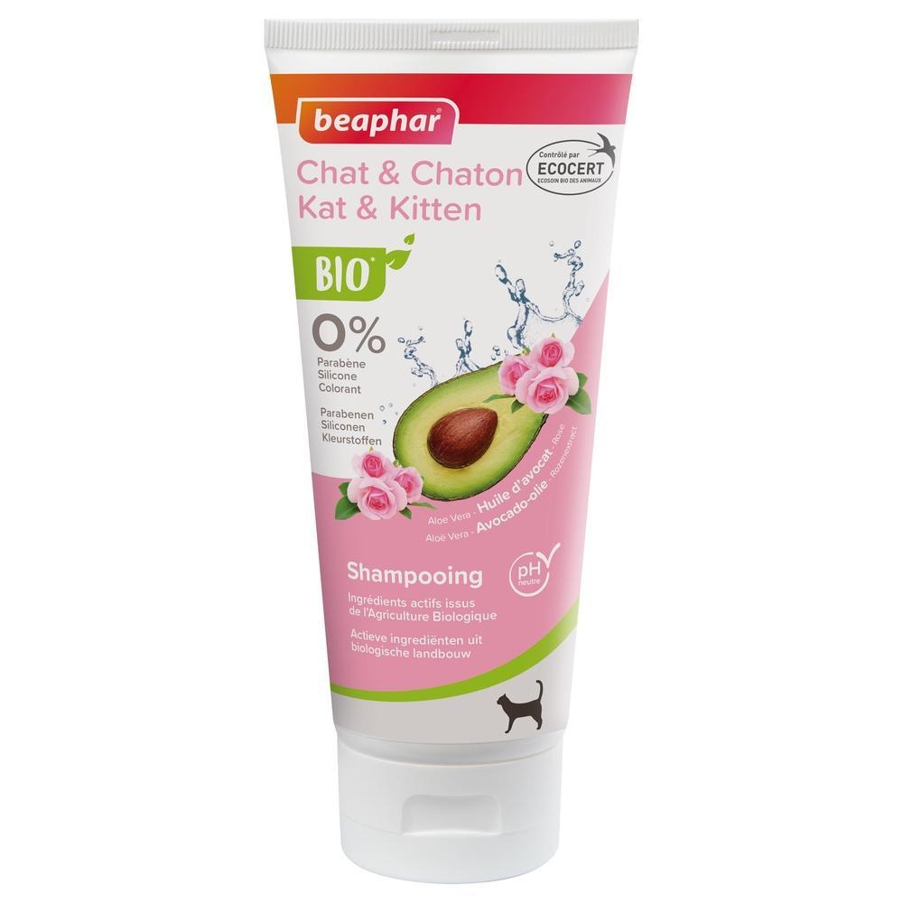 Shampoing labellisé ECOCERT pour chat et chaton - 200 ml