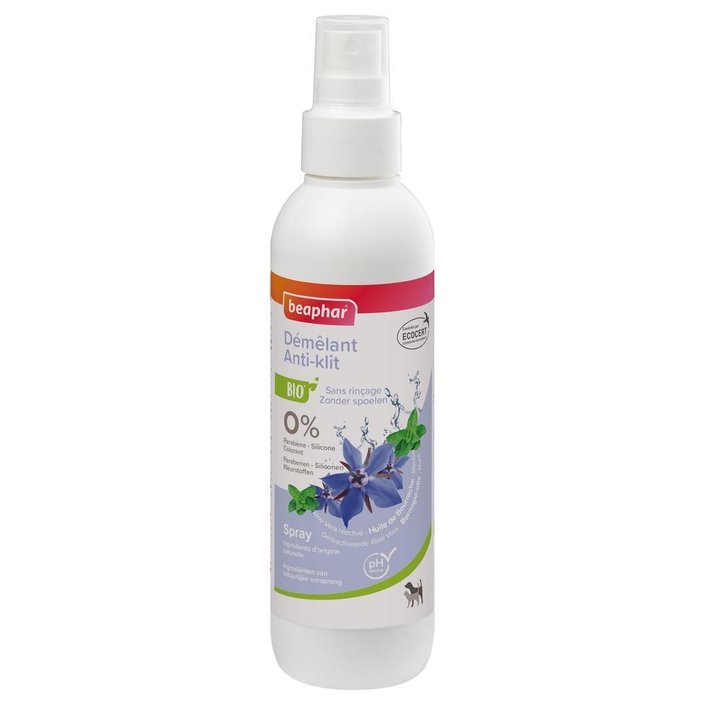 Spray démêlant labellisé ECOCERT pour chien et chat