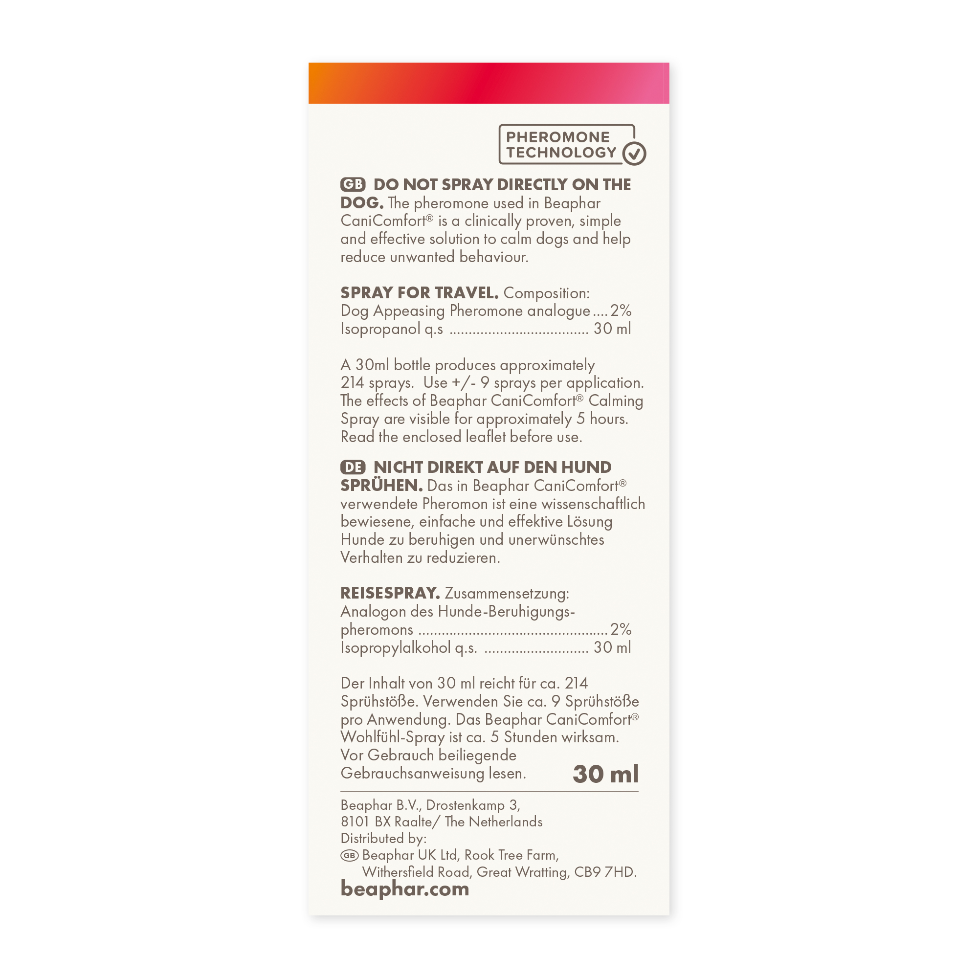 CaniComfort uklidňující sprej 30 ml
