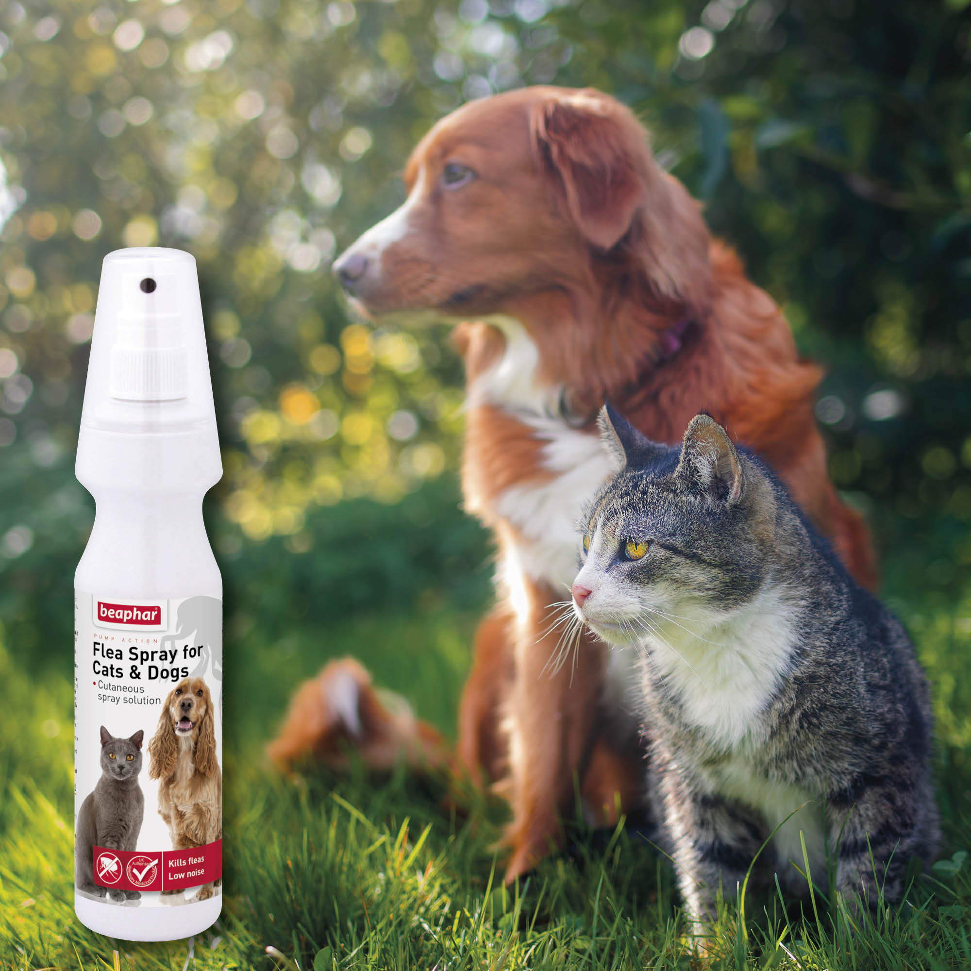 Beaphar Pump Action Flea Spray for Cats and Dogs, 150ml