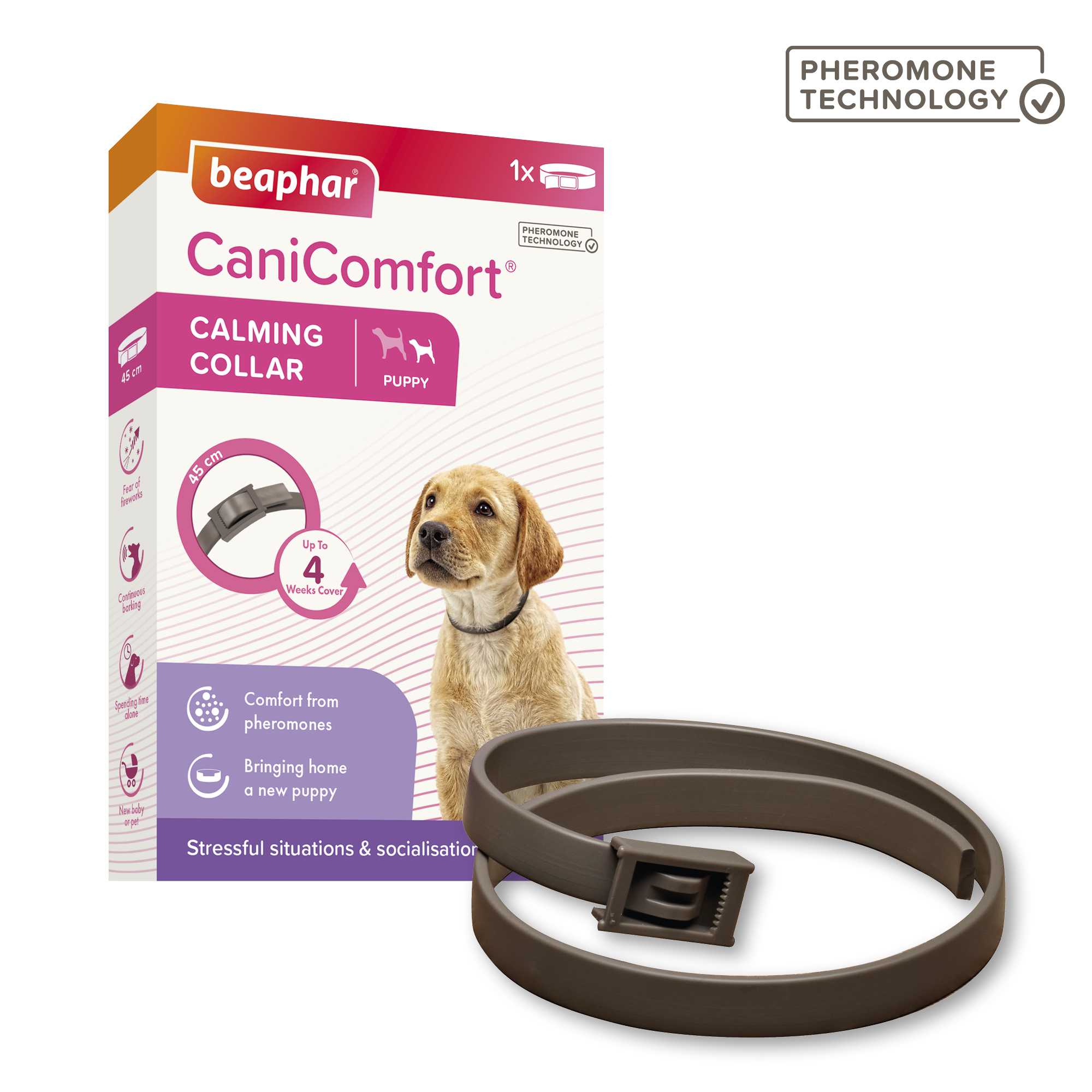 Beaphar CaniComfort® Pheromone Calming Collar for Puppies, 45cm