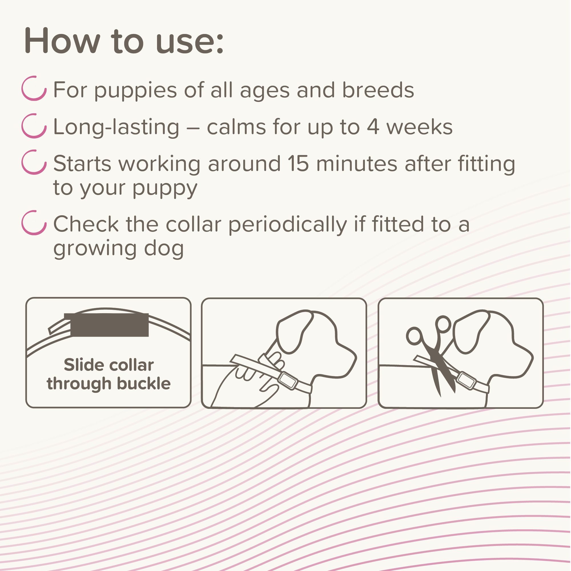 Beaphar CaniComfort® Pheromone Calming Collar for Puppies, 45cm
