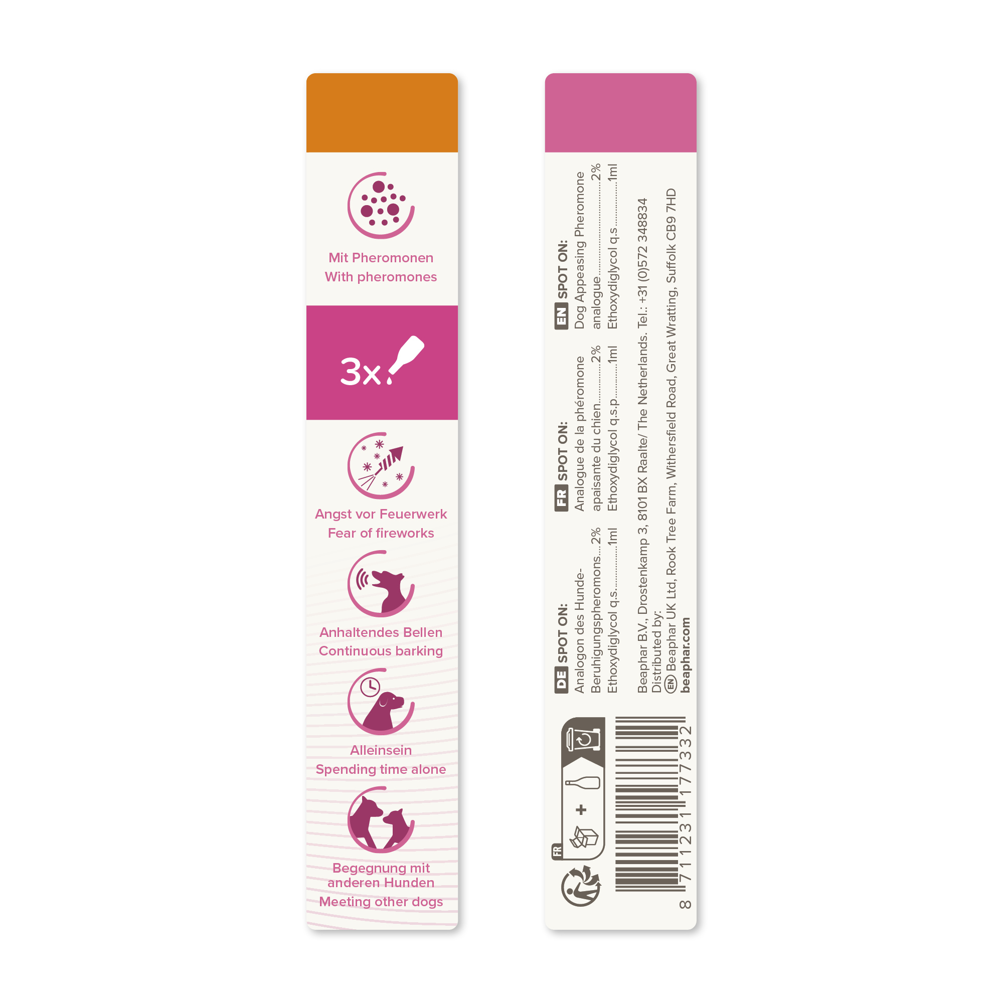 Beaphar CaniComfort® Pheromone Calming Spot-On for Dogs, 3 pipettes