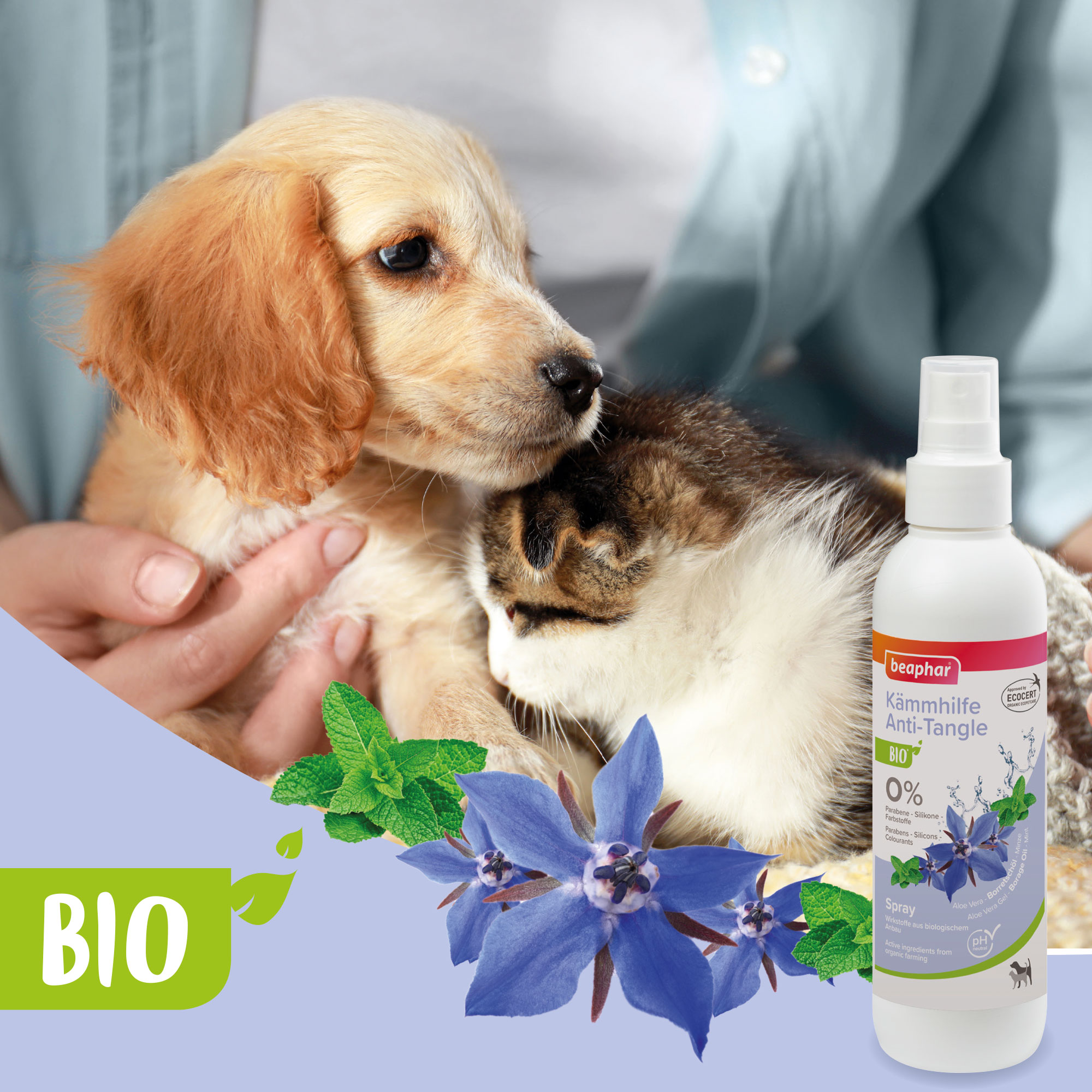 Beaphar Bio Kämmhilfe Spray, 200ml