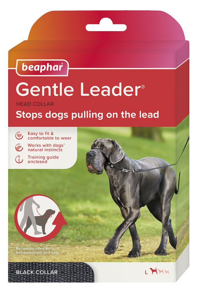 Beaphar Gentle Leader® Correa Adiestramiento Negro - Perro Grande