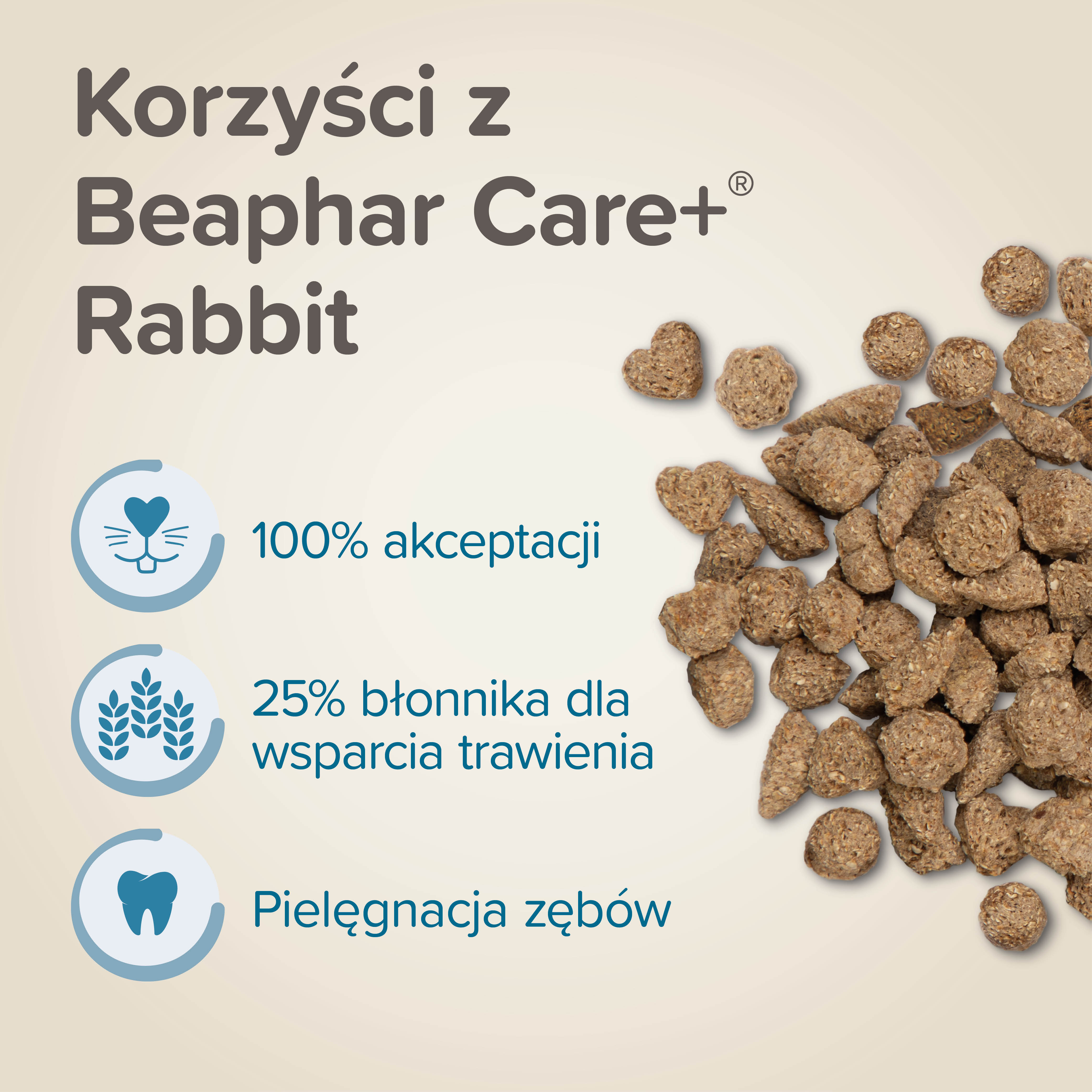 CARE+ RABBIT  1,5KG - karma dla królików