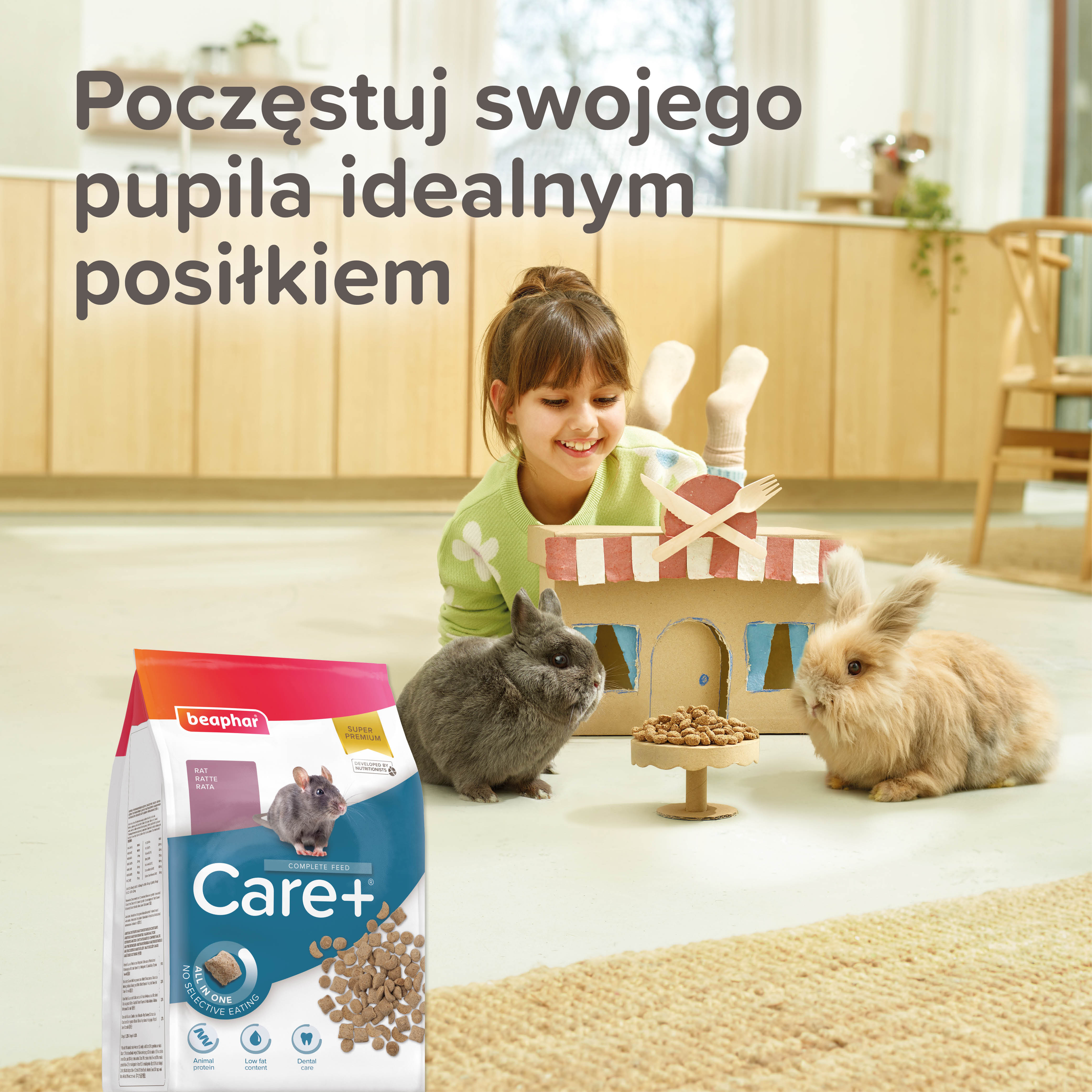 CARE+ RAT 1,5KG - karma dla szczurów