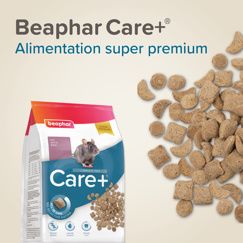 Care +, Alimentation extrudée super premium, Rat - 1.5 kg