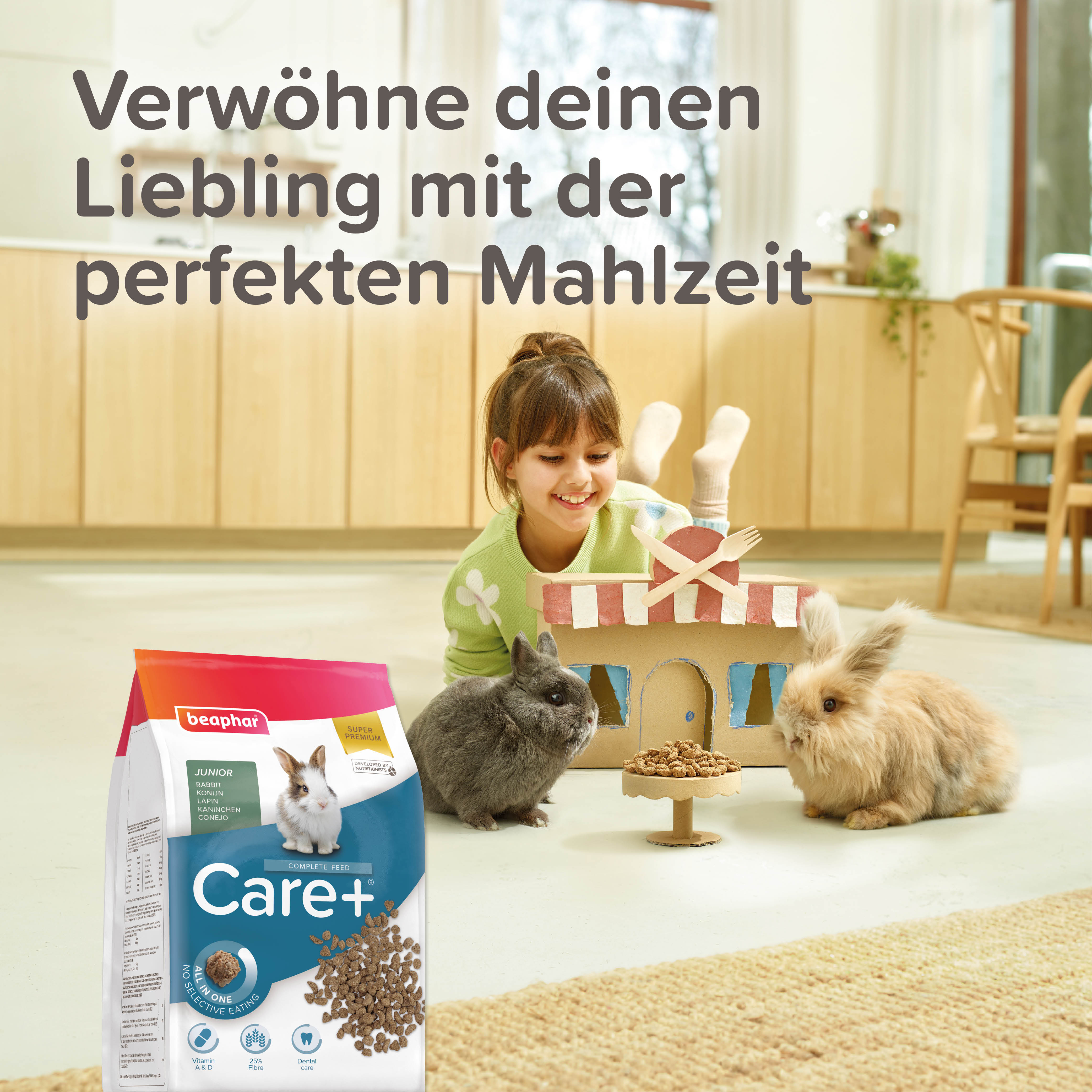 Beaphar Care+ Kaninchen Junior, 1,5kg
