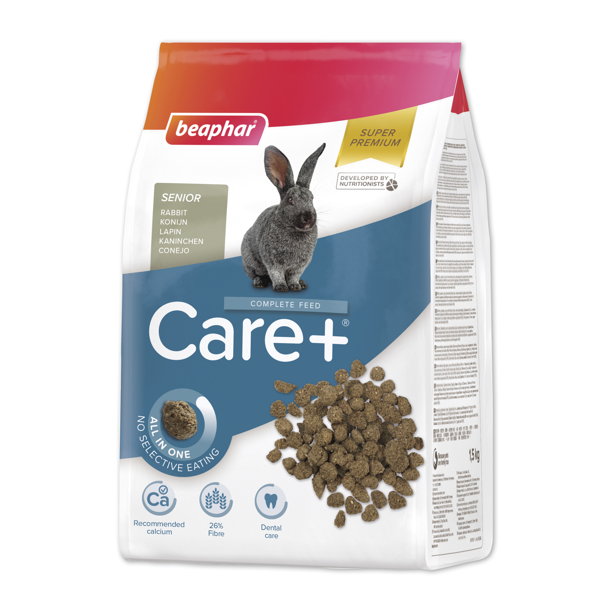Beaphar CARE+® Rabbit Senior Food, 1.5kg