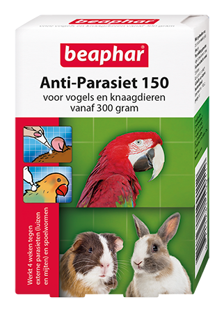 Beaphar Anti-Parasiet 150 voor vogels en knaagdieren vanaf 300 gram