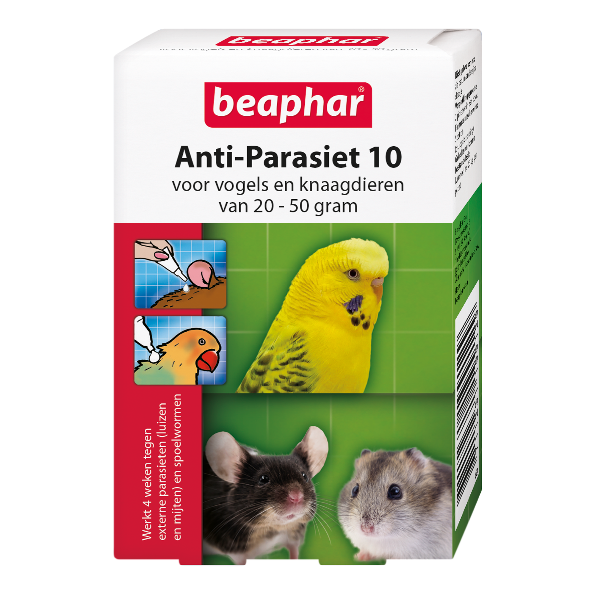 Beaphar Anti-Parasiet 10 voor vogels en knaagdieren van 20-50 gram