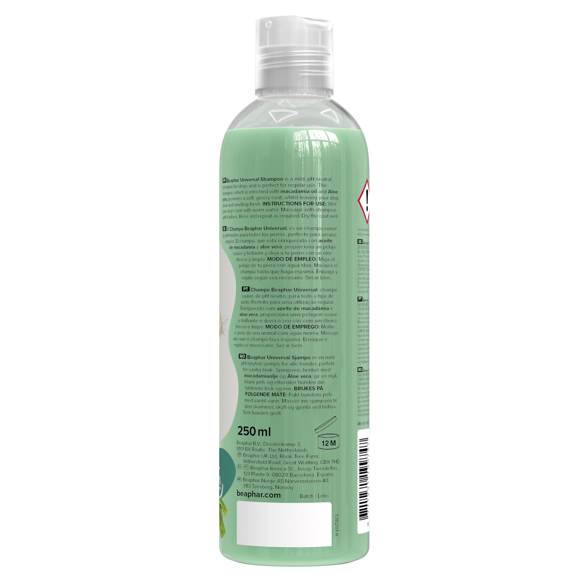 Beaphar Universal Dog Shampoo with Macadamia Oil & Aloe vera - 250ml