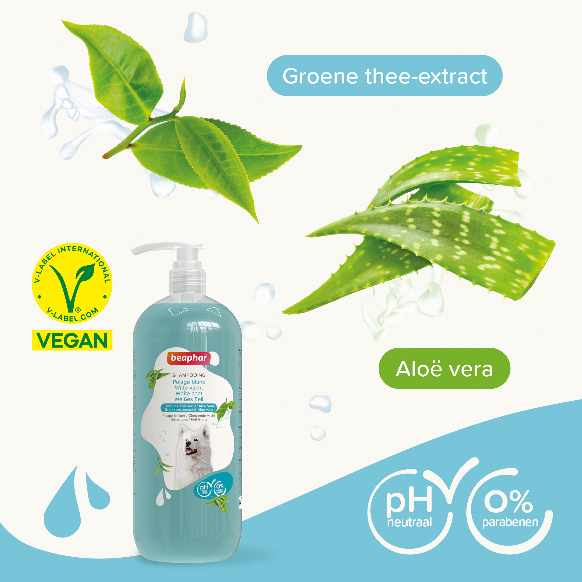 Shampoo Witte Vacht Hond 1l