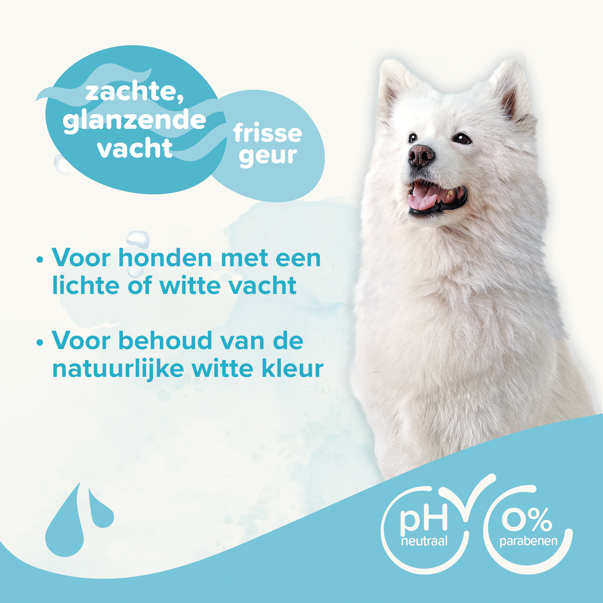 Shampoo Witte Vacht Hond 1l