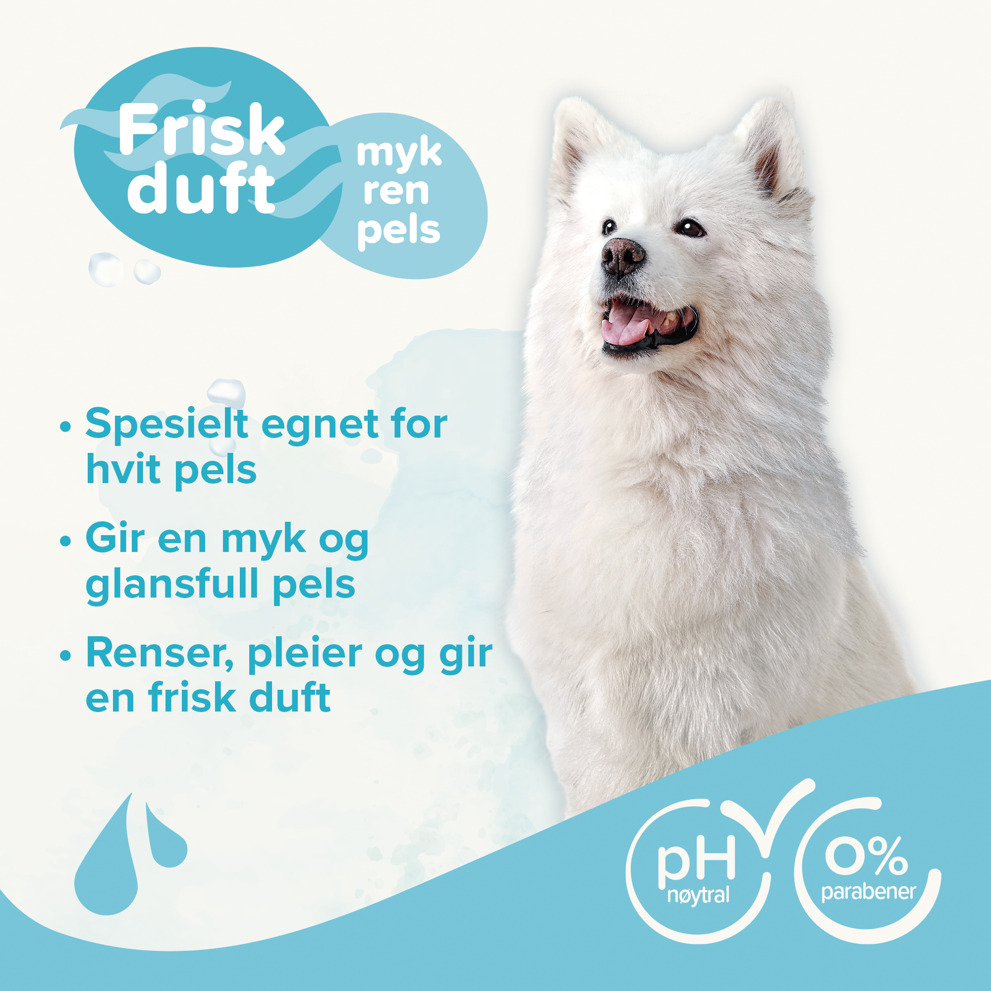 Beaphar Sjampo Hvit pels 1L