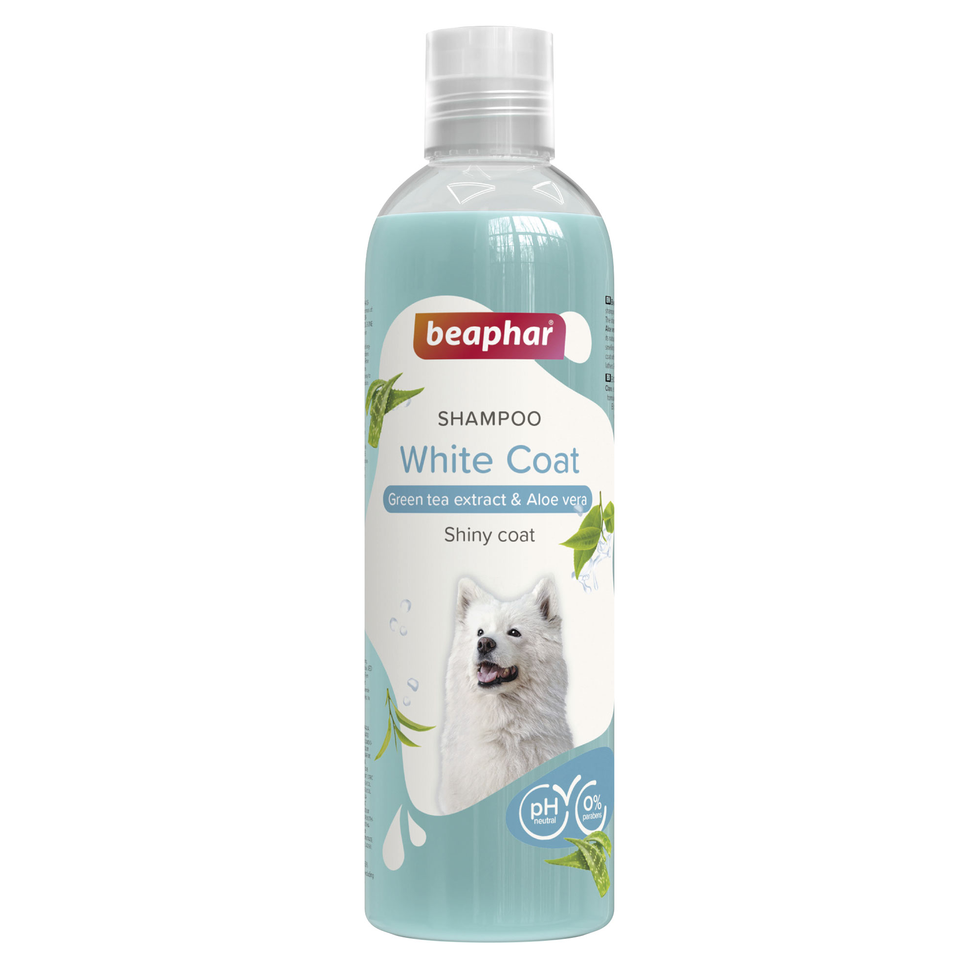 Beaphar White Coat Shampoo for Dogs with Green Tea Extract & Aloe vera - 250ml