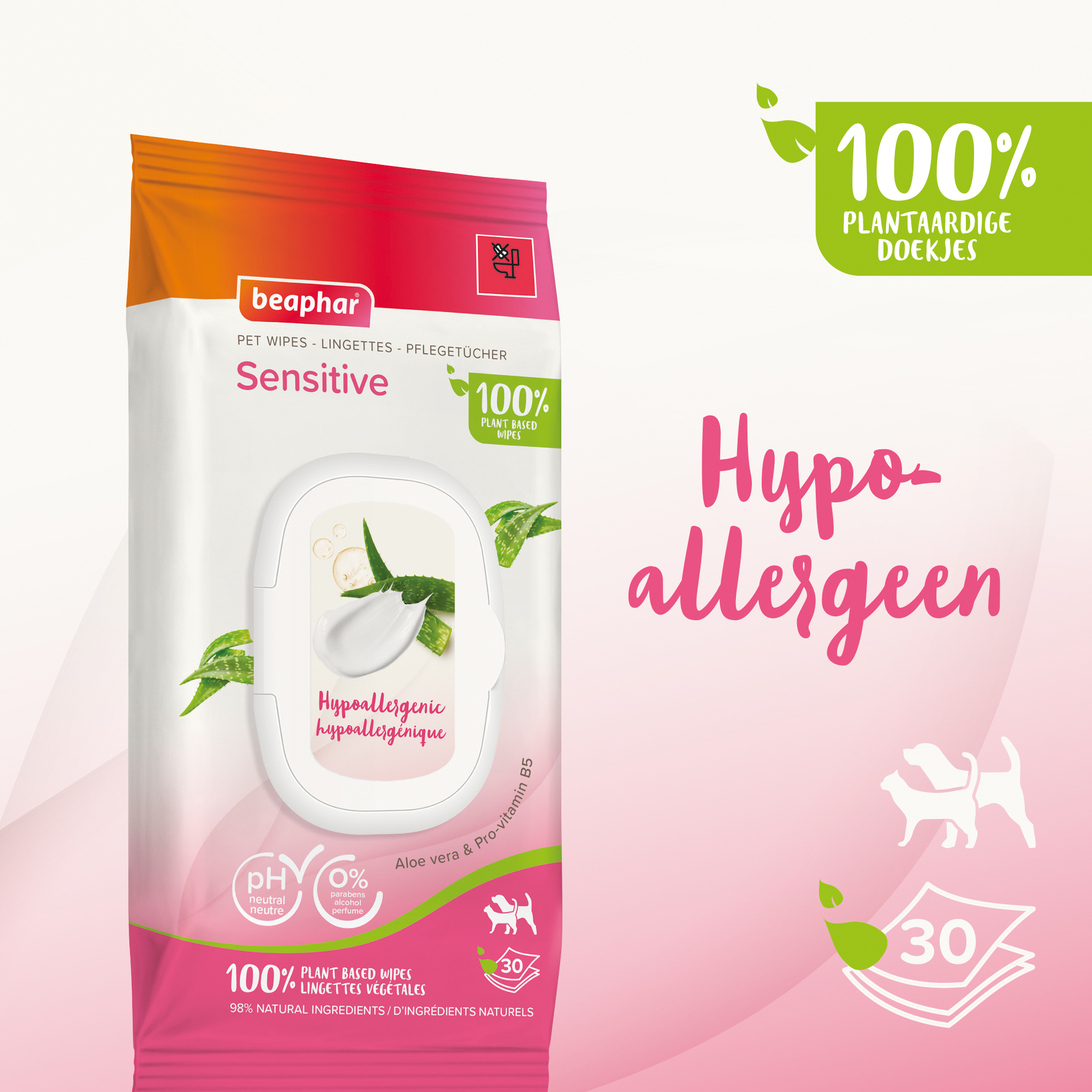 Dierendoekjes Sensitive 30st