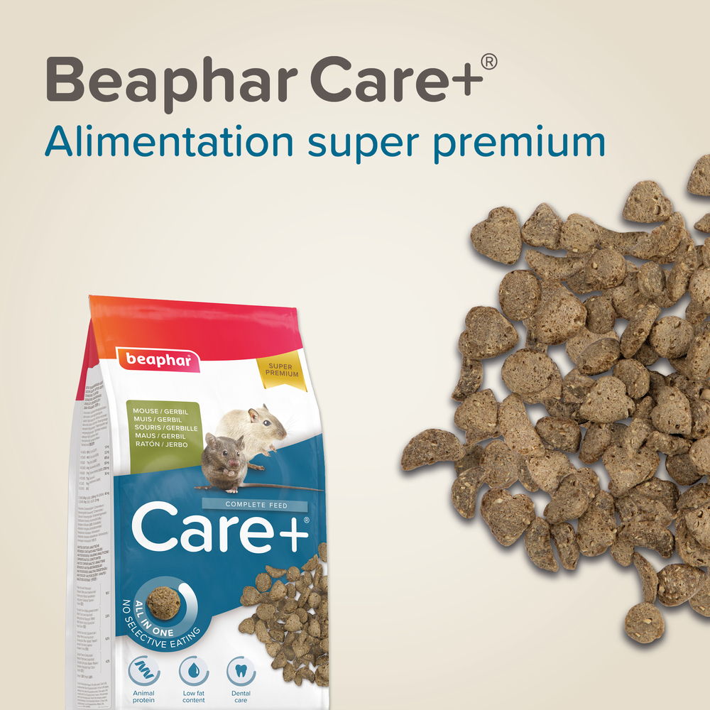 Care+®, Alimentation super premium pour Souris et gerbille – 500 g