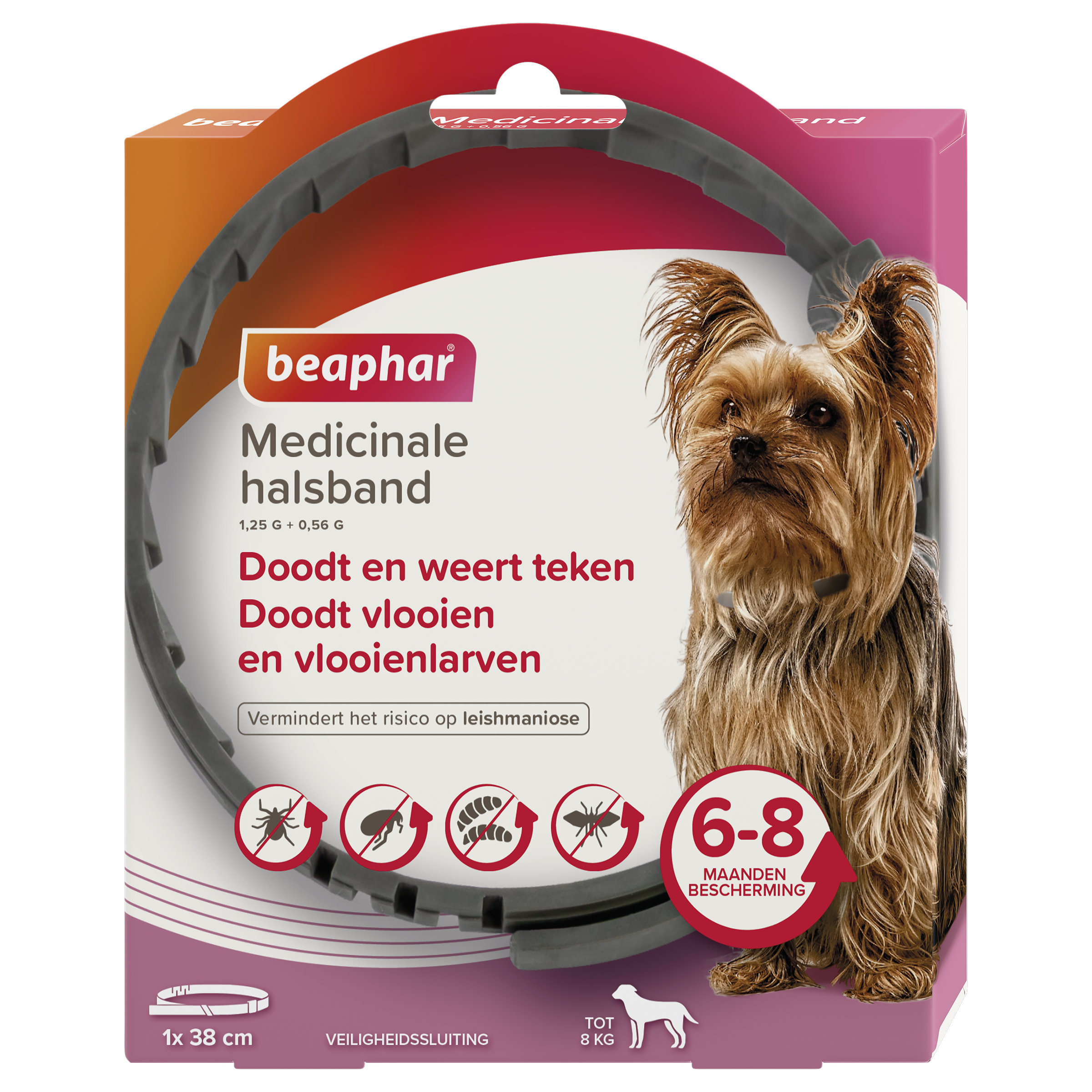 Beaphar Medicinale halsband hond tot 8kg 1st