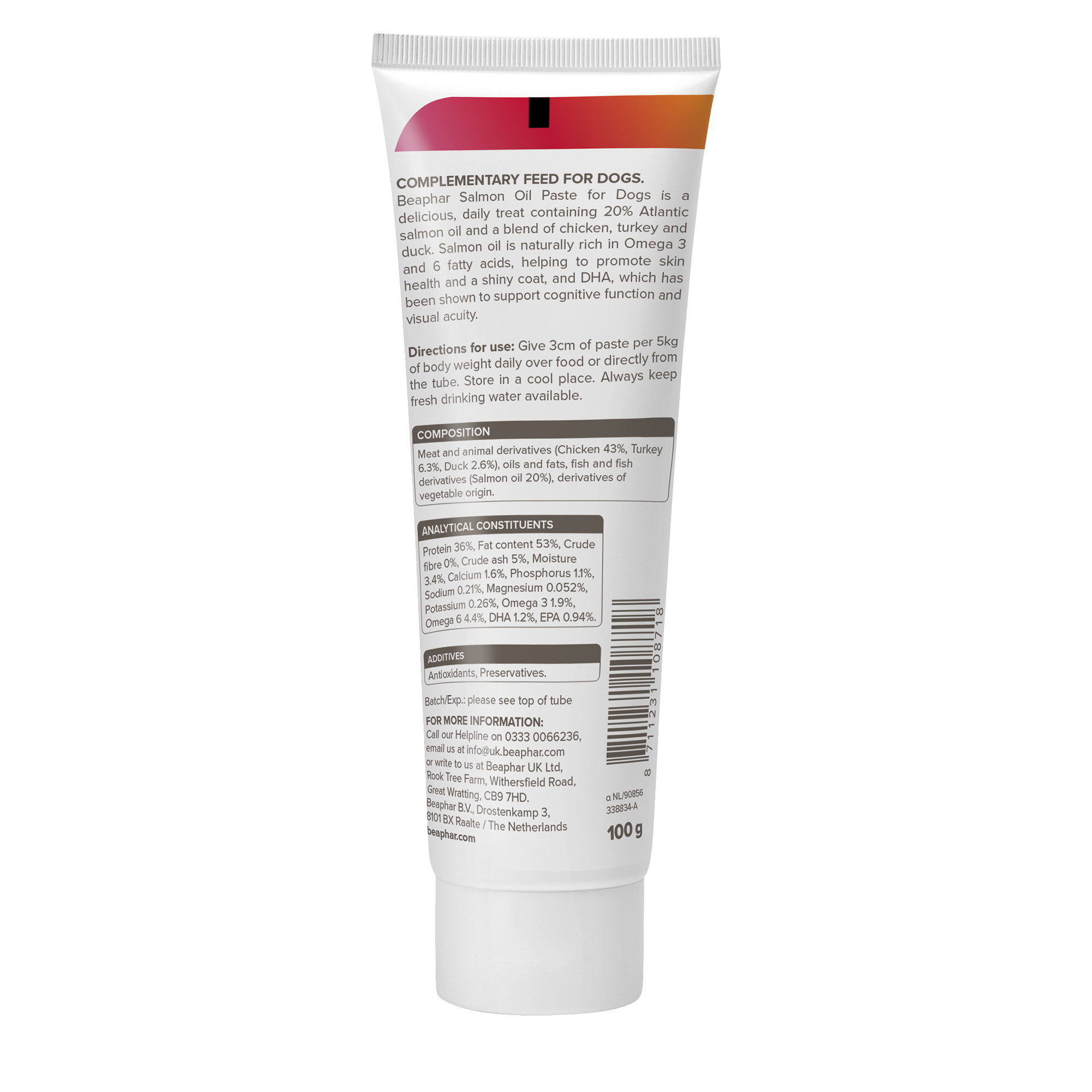 Beaphar Salmon Oil Paste for Dogs, 100g