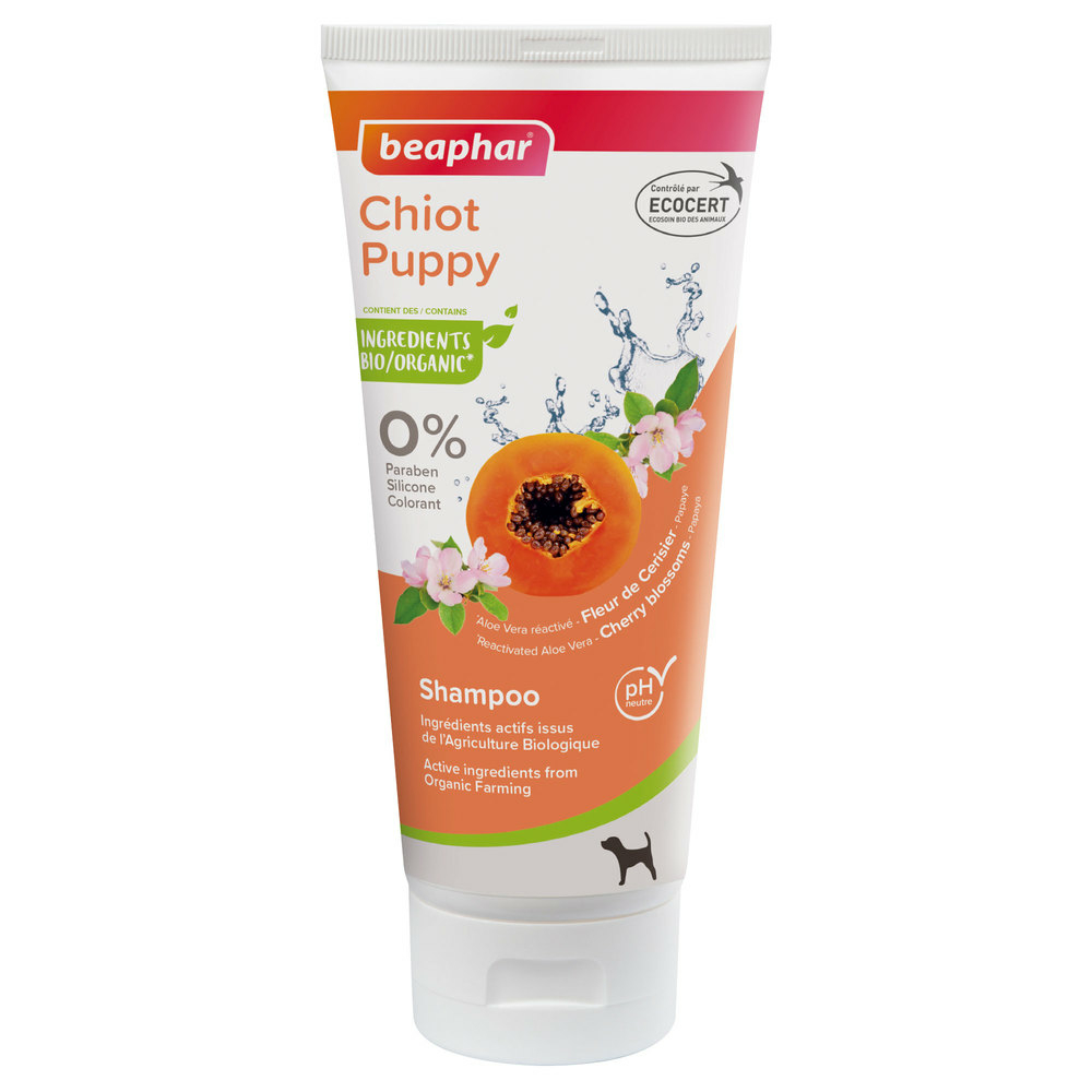 Shampoing labellisé ECOCERT pour chiot
