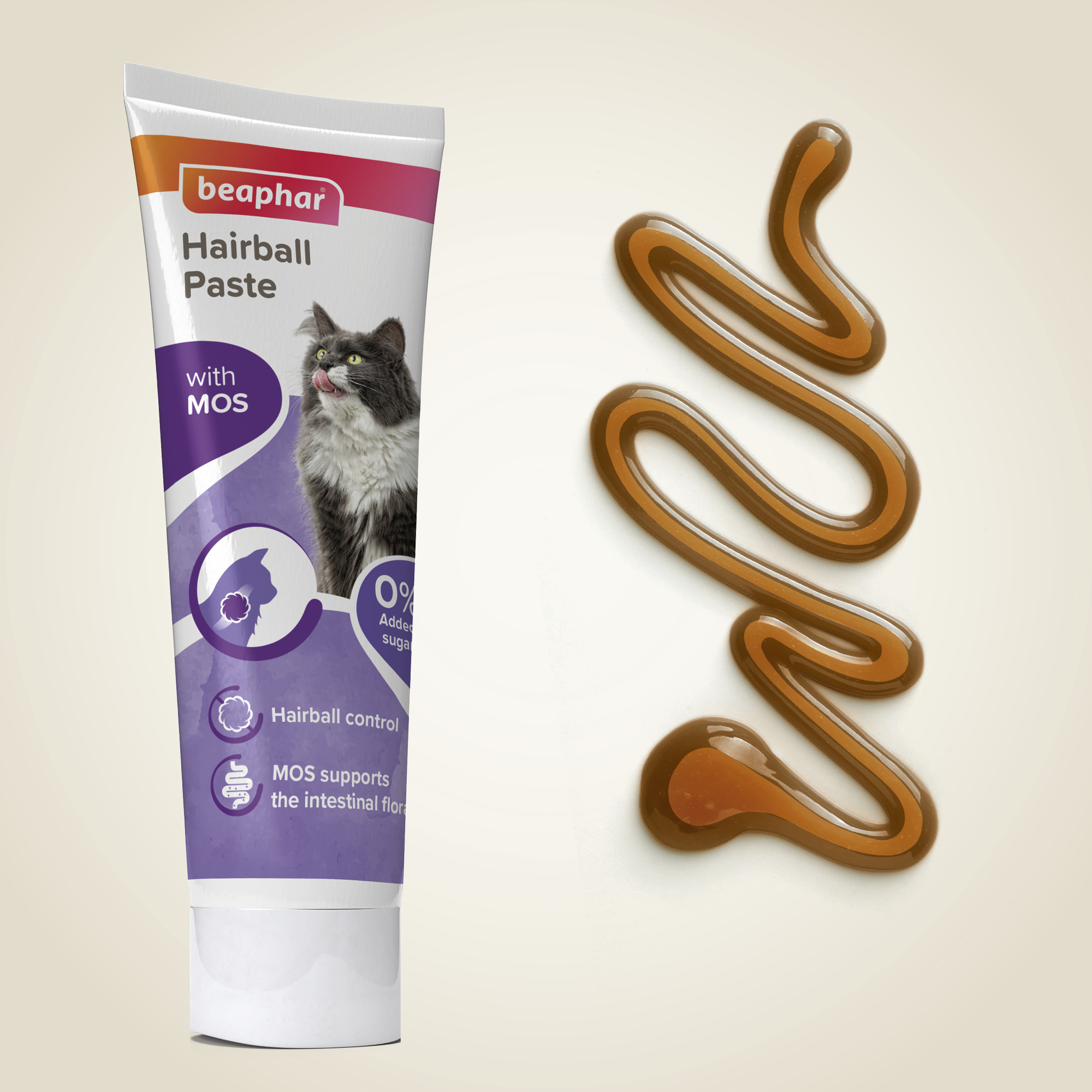 Beaphar Hairball Prebiotic Paste for Cats – 100g