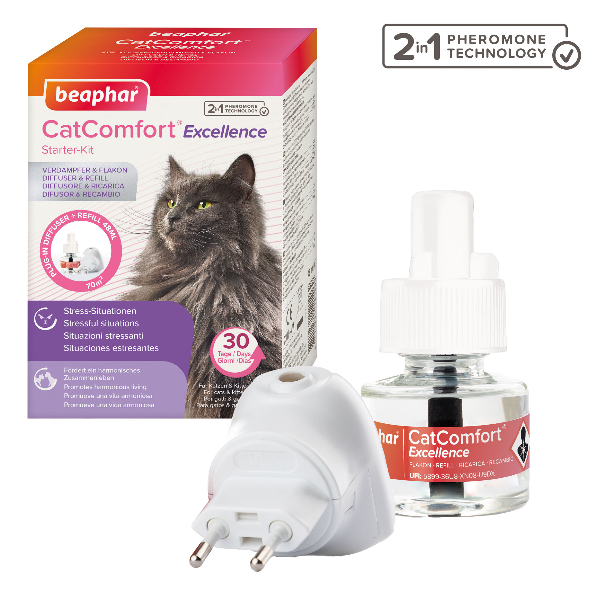 Beaphar CatComfort® Excellence Pack Difusor y Recambio Gatos - 48ml