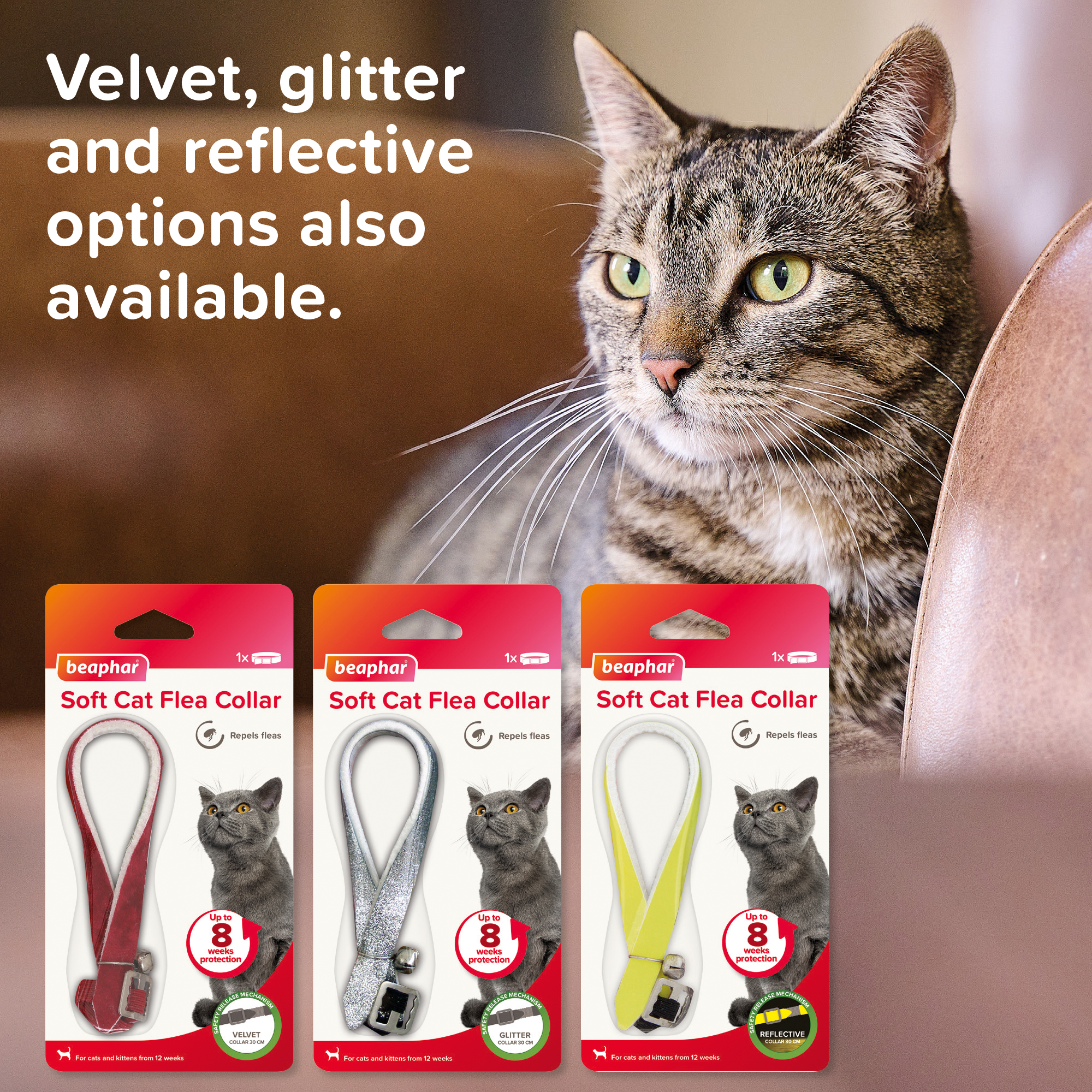 Beaphar Soft Sparkle Flea Collar for Cats