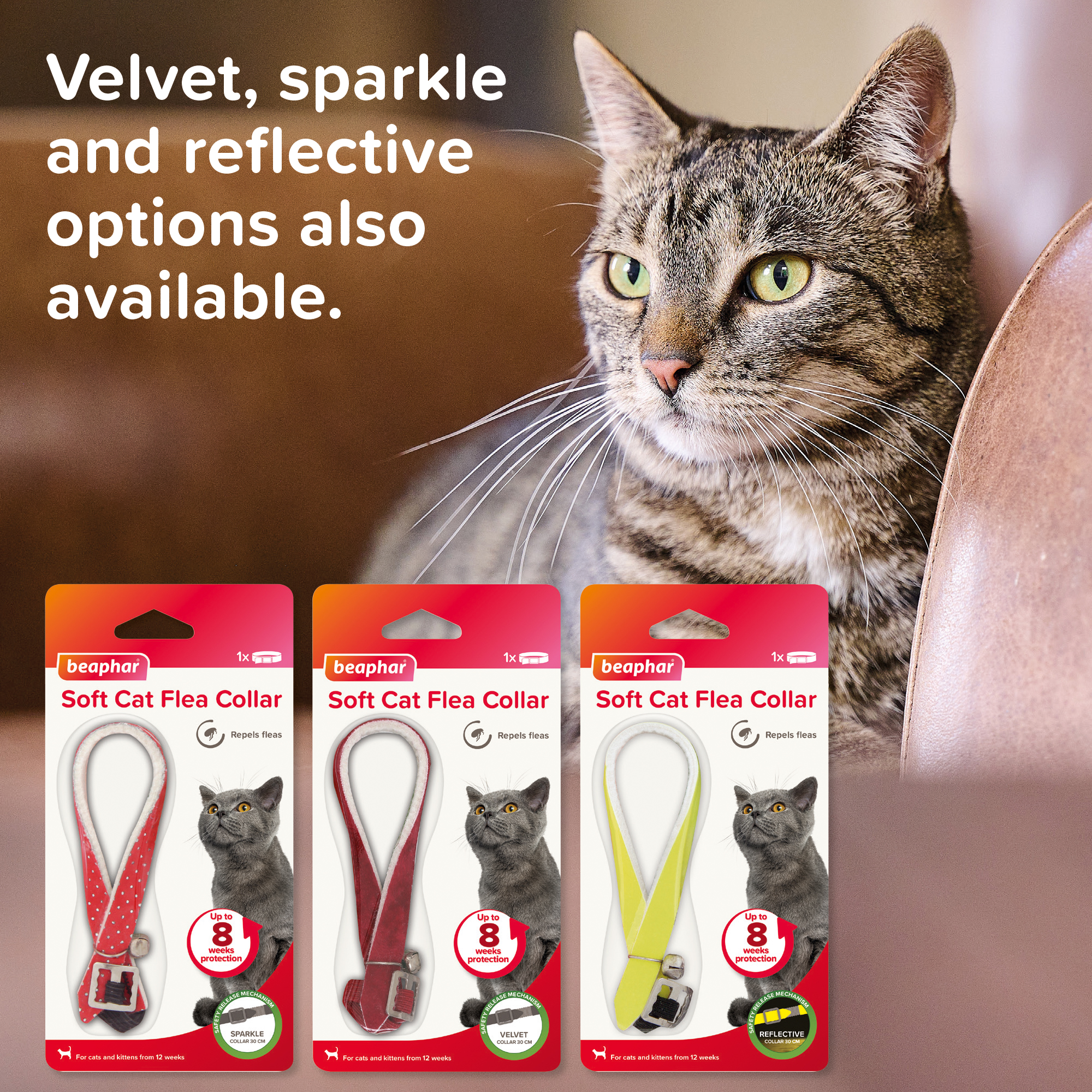 Beaphar Soft Glitter Flea Collar for Cats