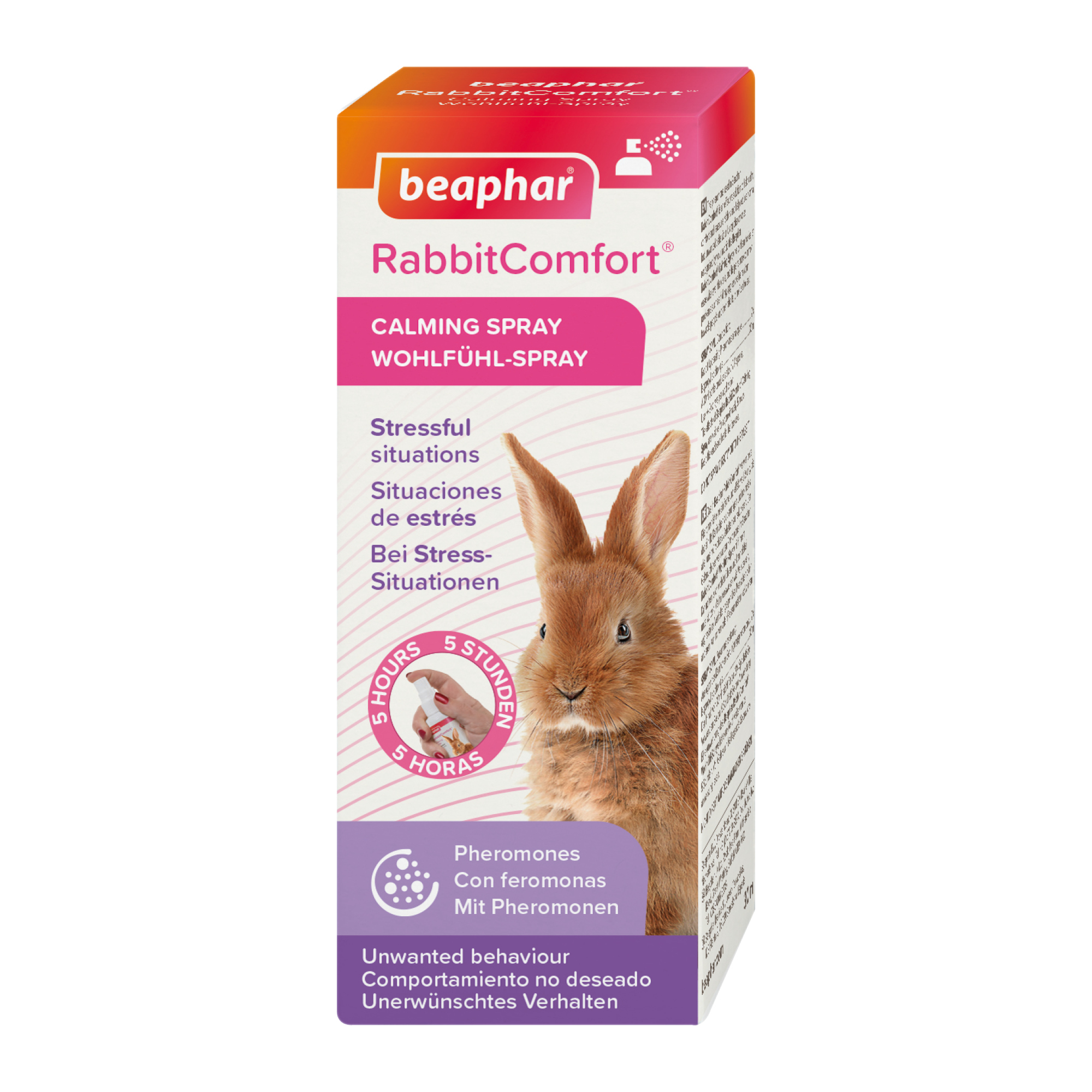 RabbitComfort® nyugtató hatású feromonos spray nyulaknak
