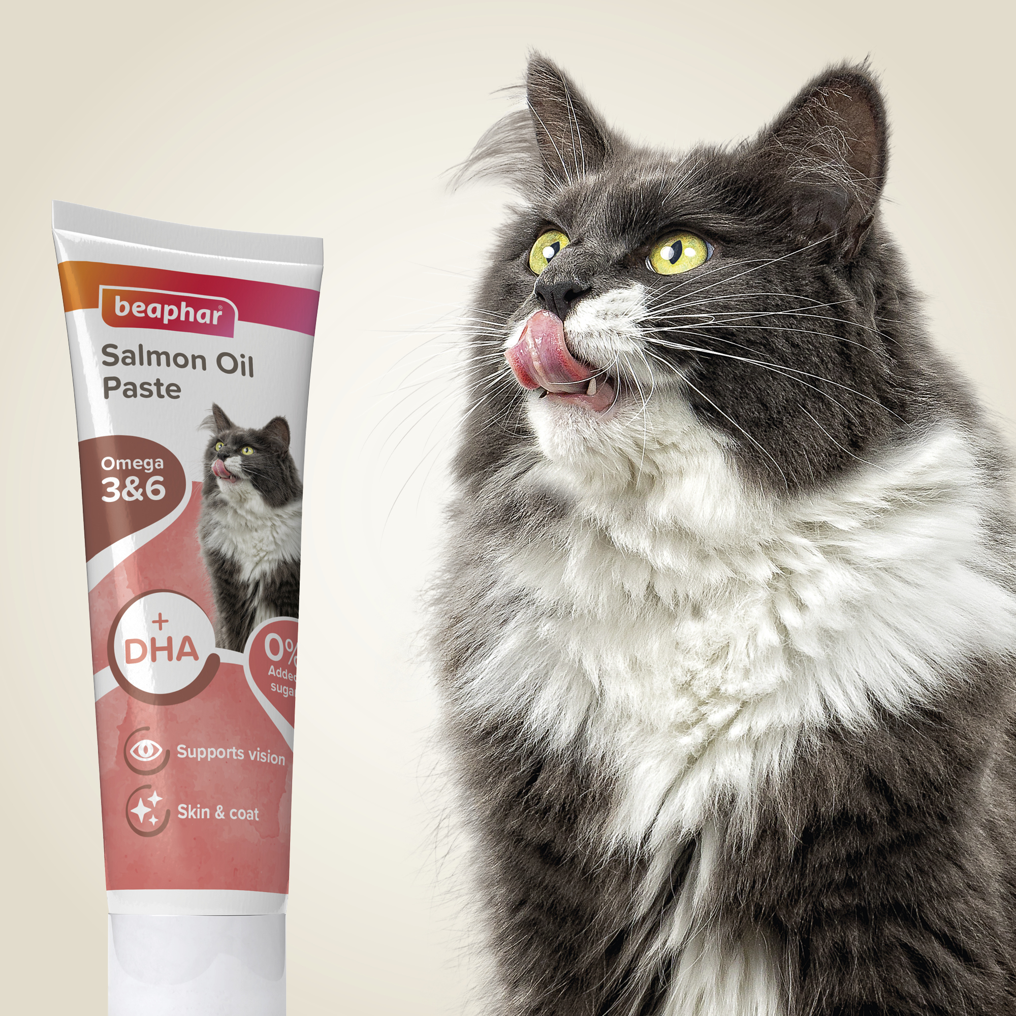 Beaphar Salmon Oil Paste for Cats, 100g