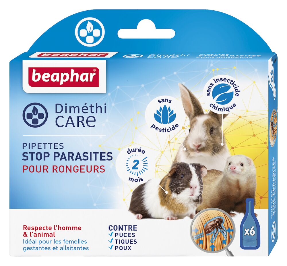 DiméthiCare, pipettes stop parasites pour rongeur et petit mammifère