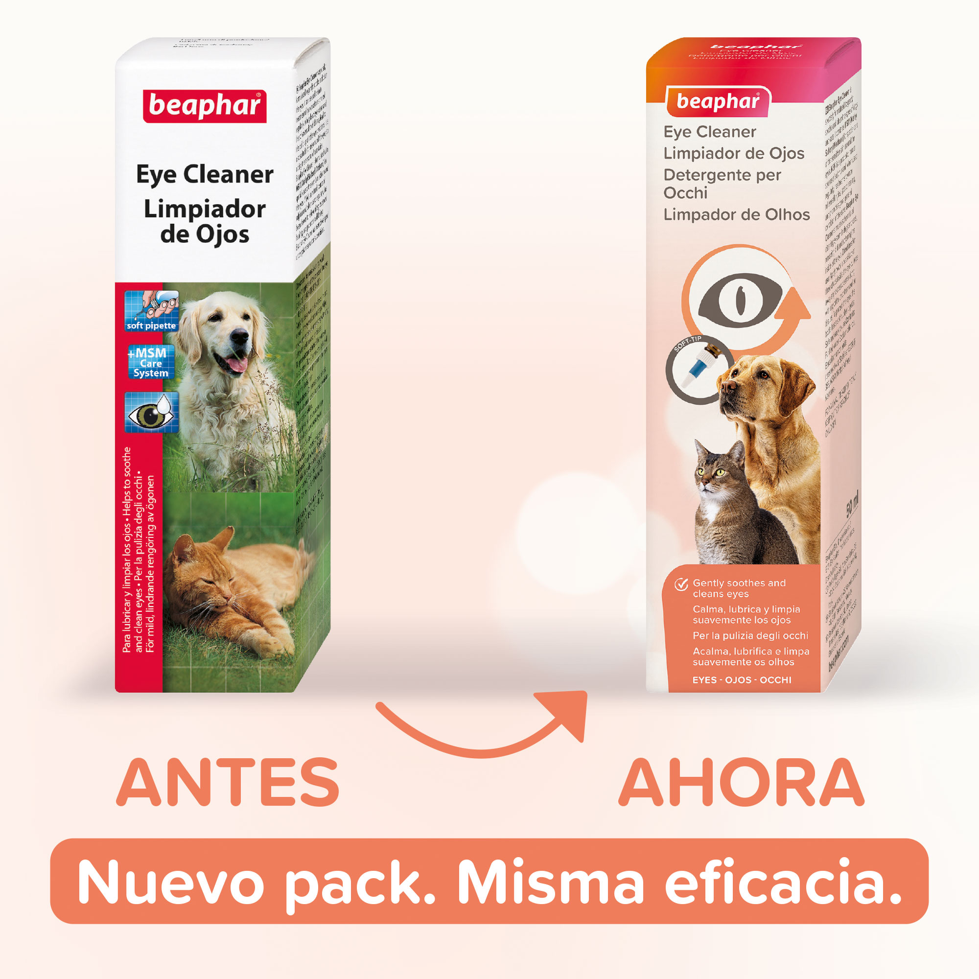Beaphar Limpiador de Ojos Perro y Gato - 50ml