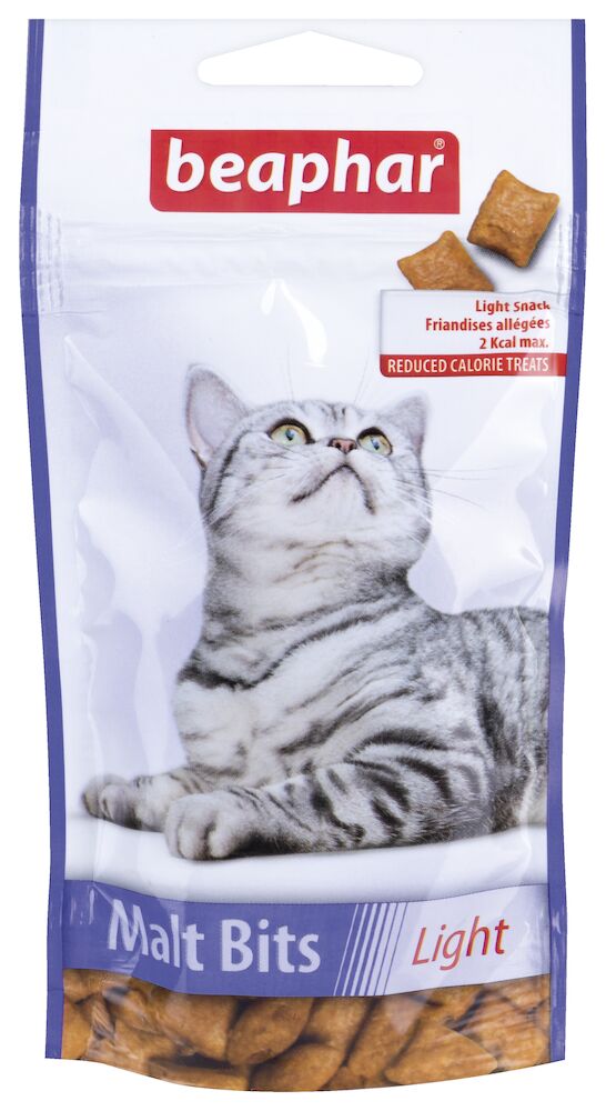 MALT BITS LIGHT 35G - przysmak "low calory" przeciwko pilobezoarom dla kotów